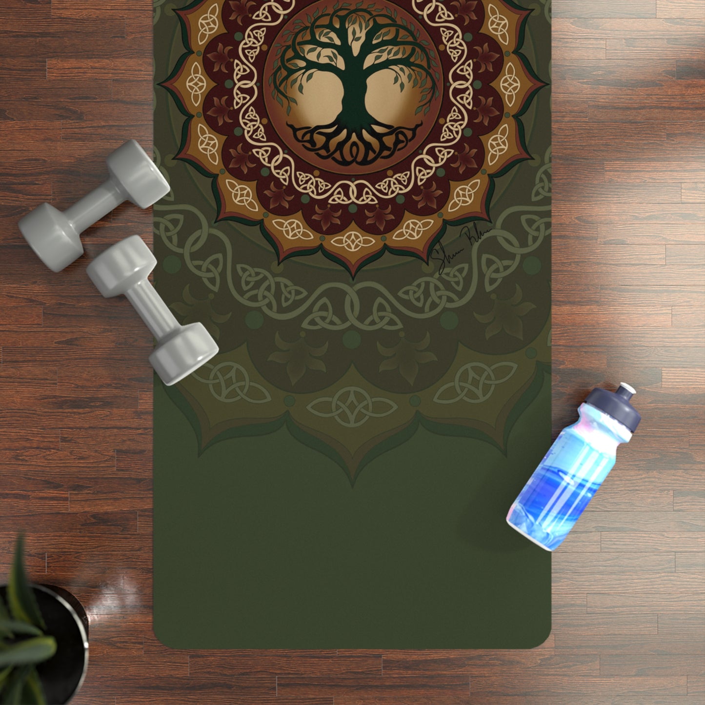 Tree of Life Mandala Rubber Yoga Mat — Non-Slip Eco Fitness Mat