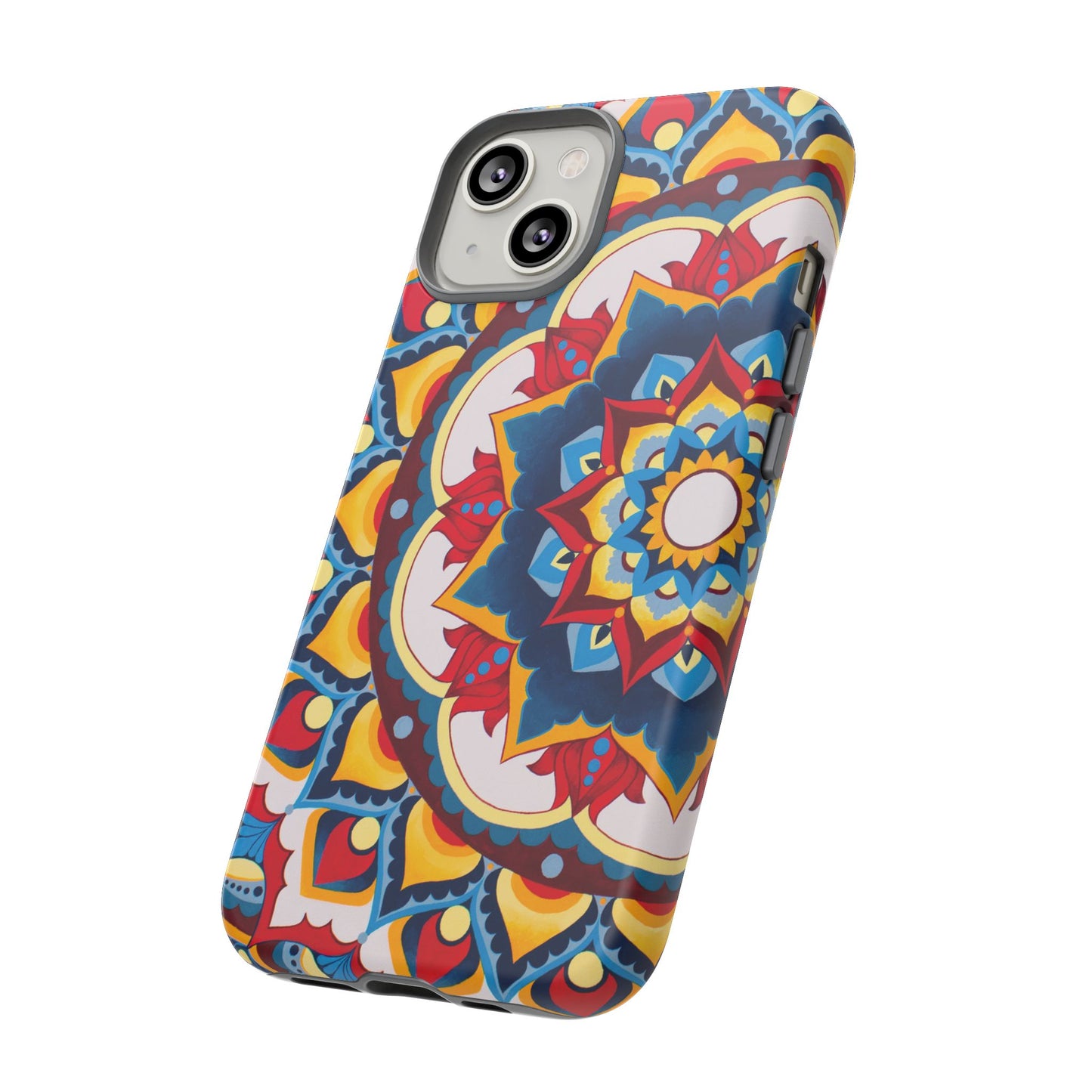 "Azul Morning" Mandala Tough Phone Case — Colorful Boho Protective Cover