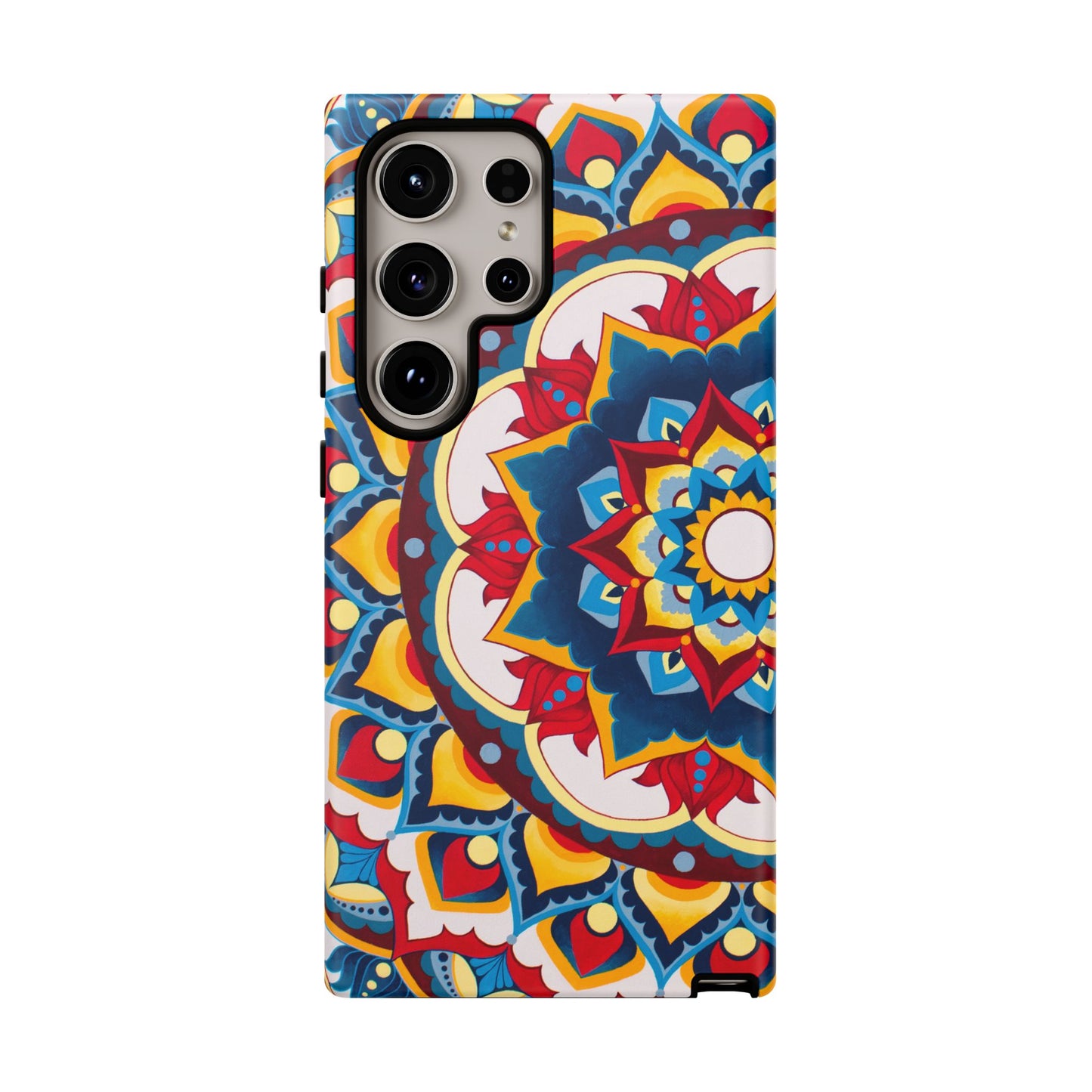 "Azul Morning" Mandala Tough Phone Case — Colorful Boho Protective Cover