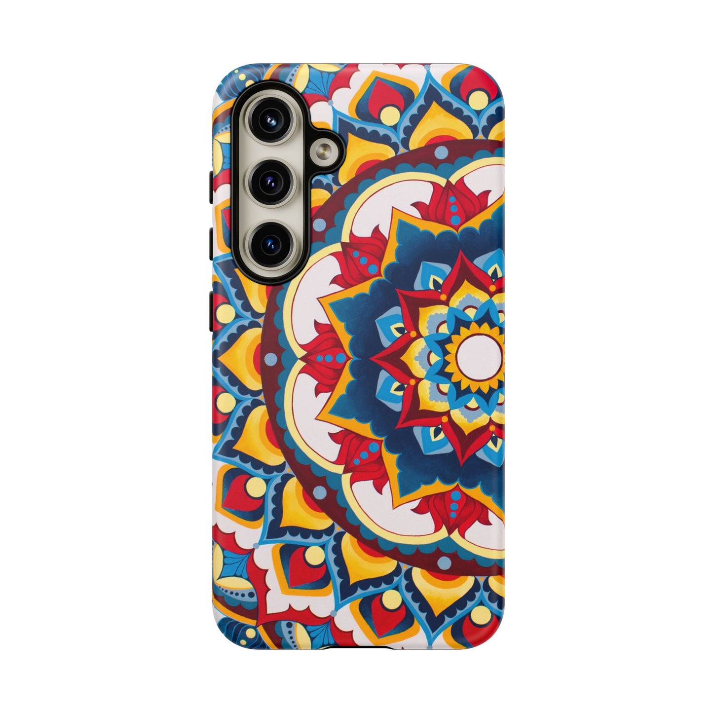 "Azul Morning" Mandala Tough Phone Case — Colorful Boho Protective Cover