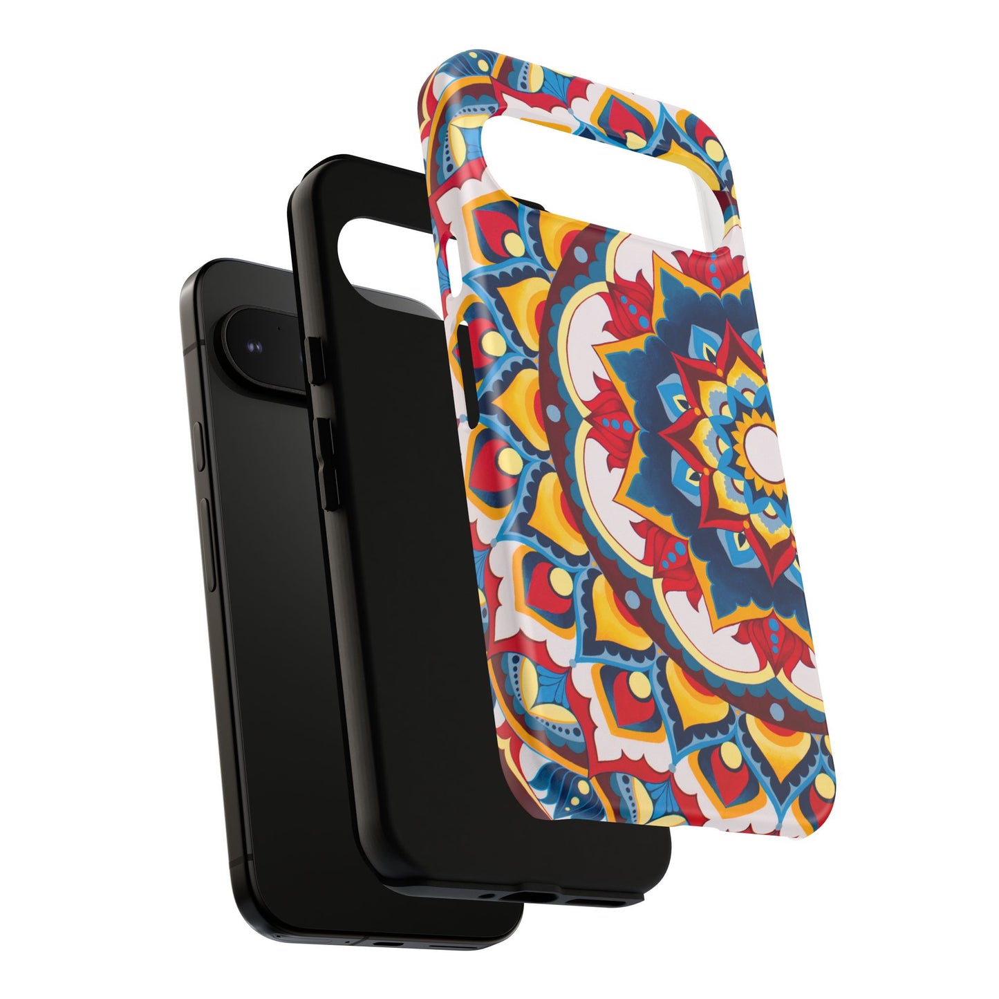 "Azul Morning" Mandala Tough Phone Case — Colorful Boho Protective Cover