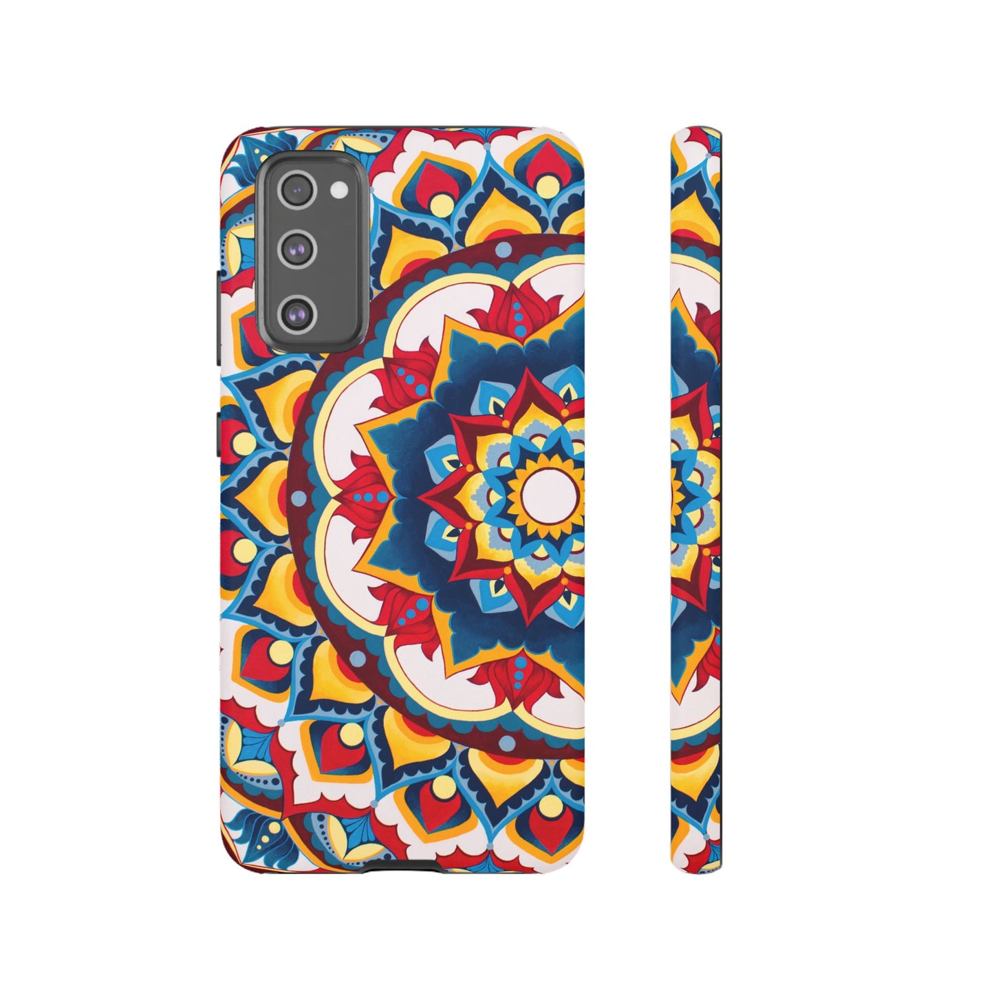 "Azul Morning" Mandala Tough Phone Case — Colorful Boho Protective Cover