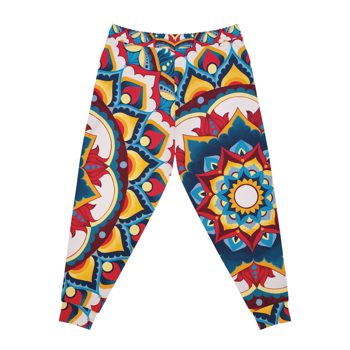 Azul Morning  Mandala Joggers — Geometric All-Over Print