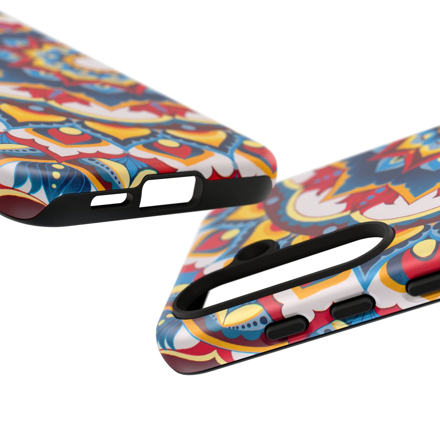 "Azul Morning" Mandala Tough Phone Case — Colorful Boho Protective Cover