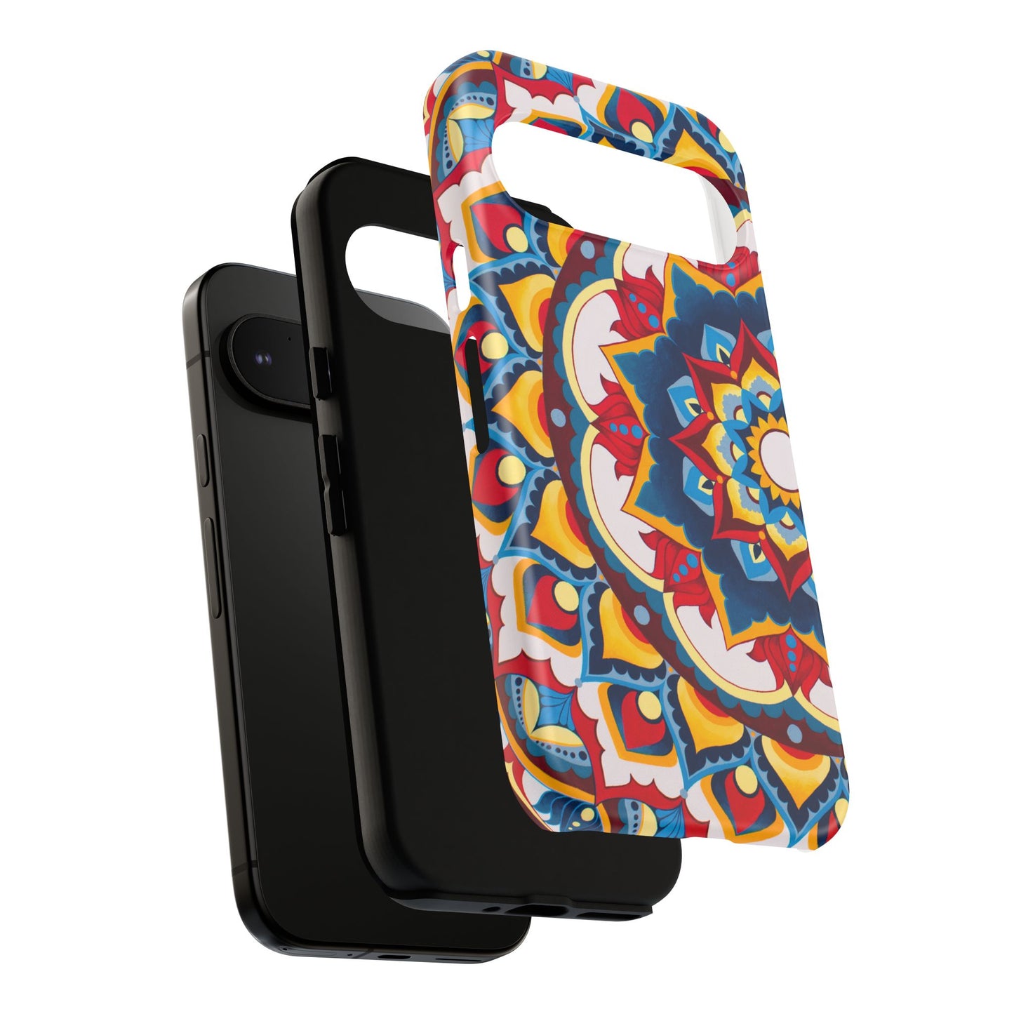 "Azul Morning" Mandala Tough Phone Case — Colorful Boho Protective Cover