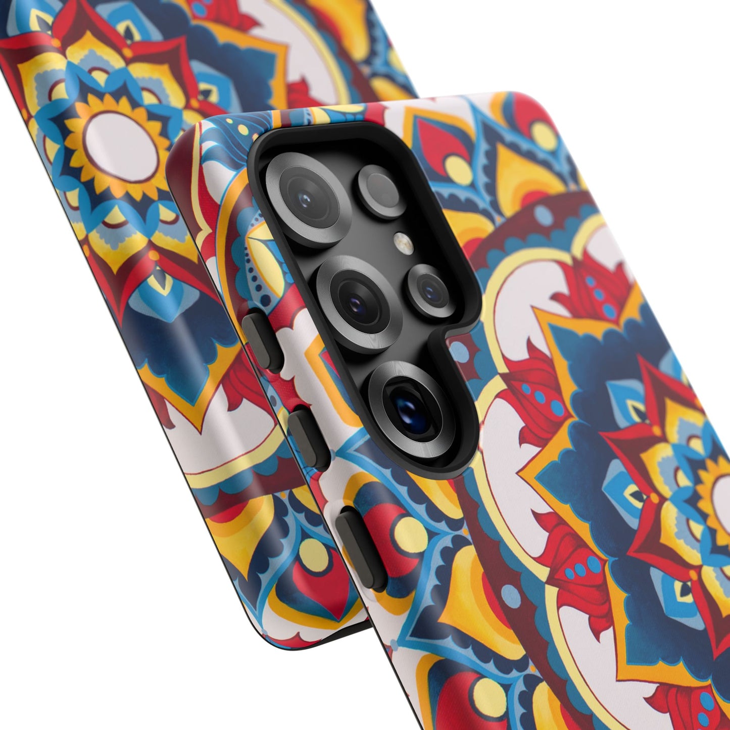 "Azul Morning" Mandala Tough Phone Case — Colorful Boho Protective Cover