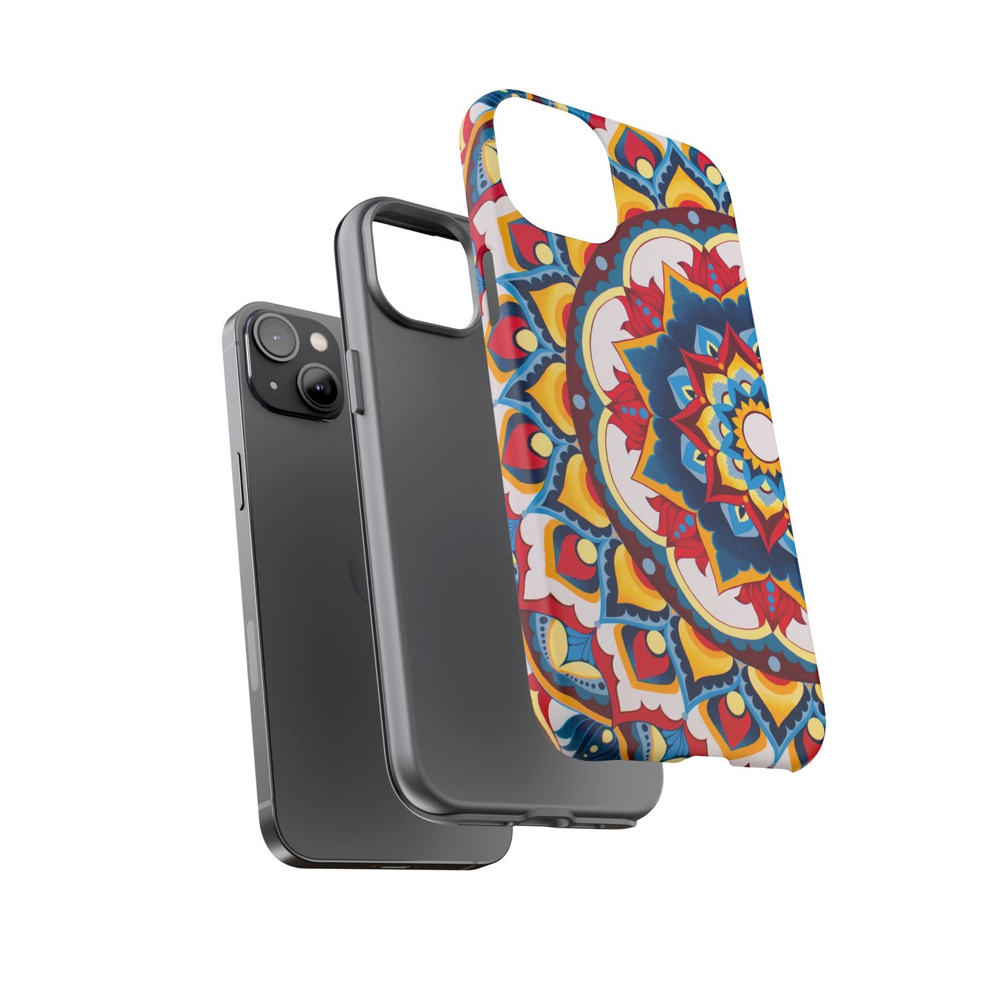 "Azul Morning" Mandala Tough Phone Case — Colorful Boho Protective Cover