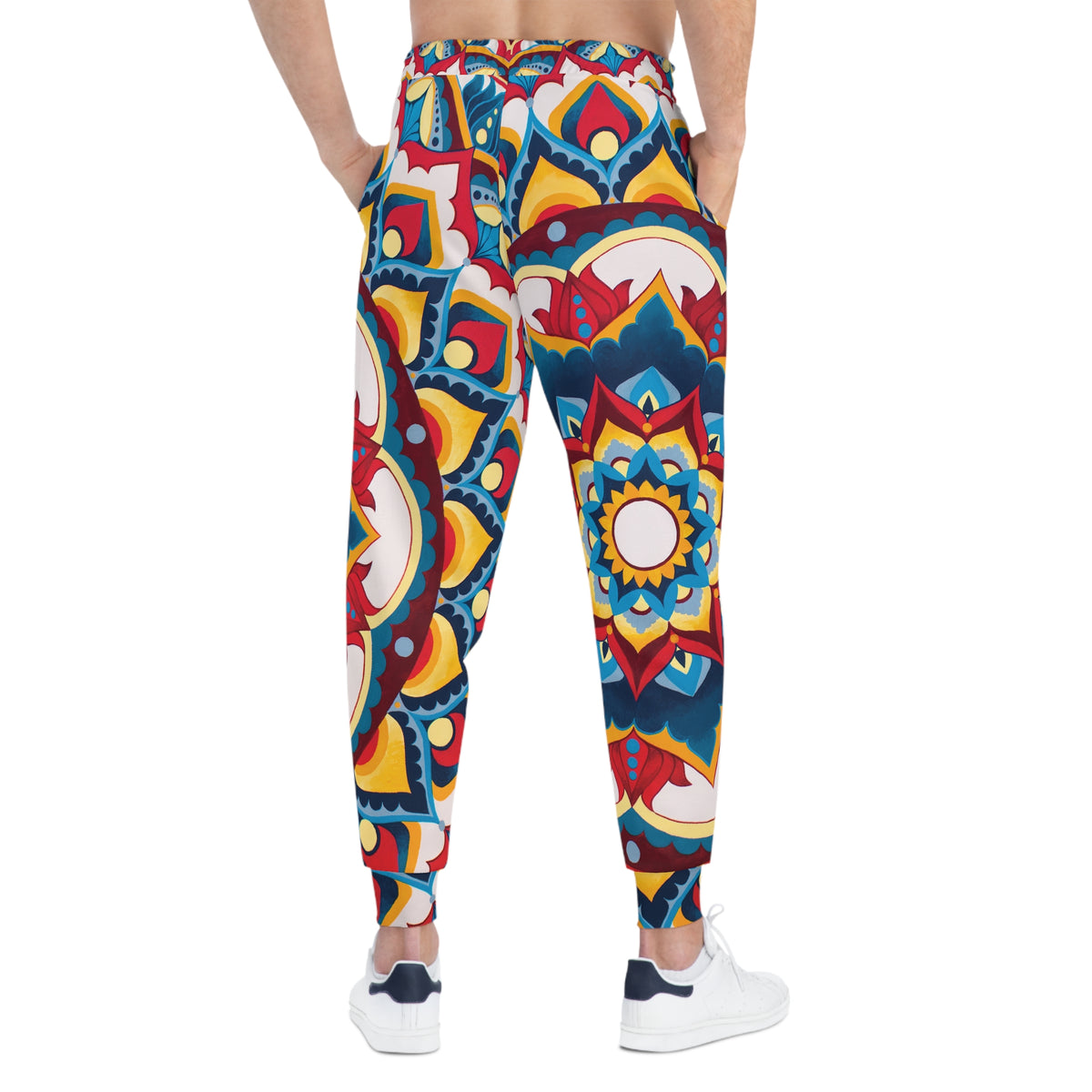 Azul Morning  Mandala Joggers — Geometric All-Over Print