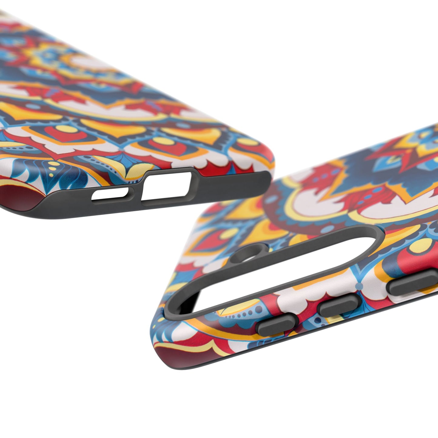"Azul Morning" Mandala Tough Phone Case — Colorful Boho Protective Cover