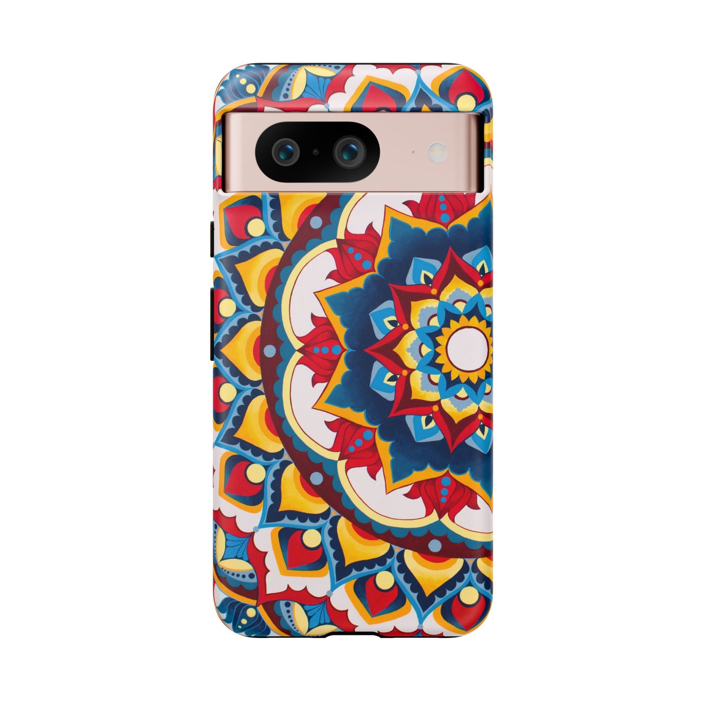 "Azul Morning" Mandala Tough Phone Case — Colorful Boho Protective Cover