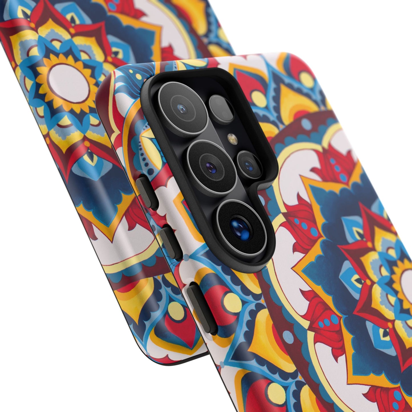 "Azul Morning" Mandala Tough Phone Case — Colorful Boho Protective Cover