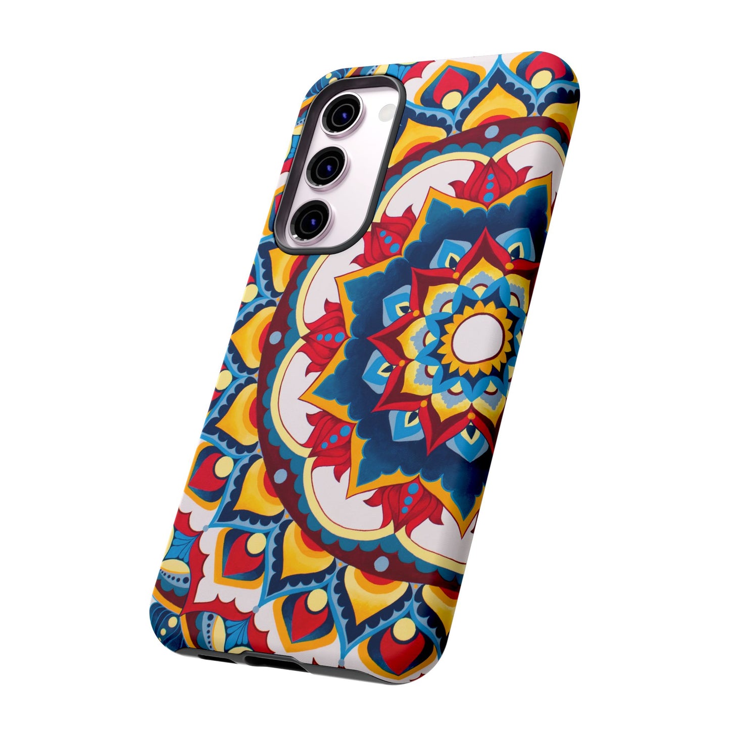 "Azul Morning" Mandala Tough Phone Case — Colorful Boho Protective Cover