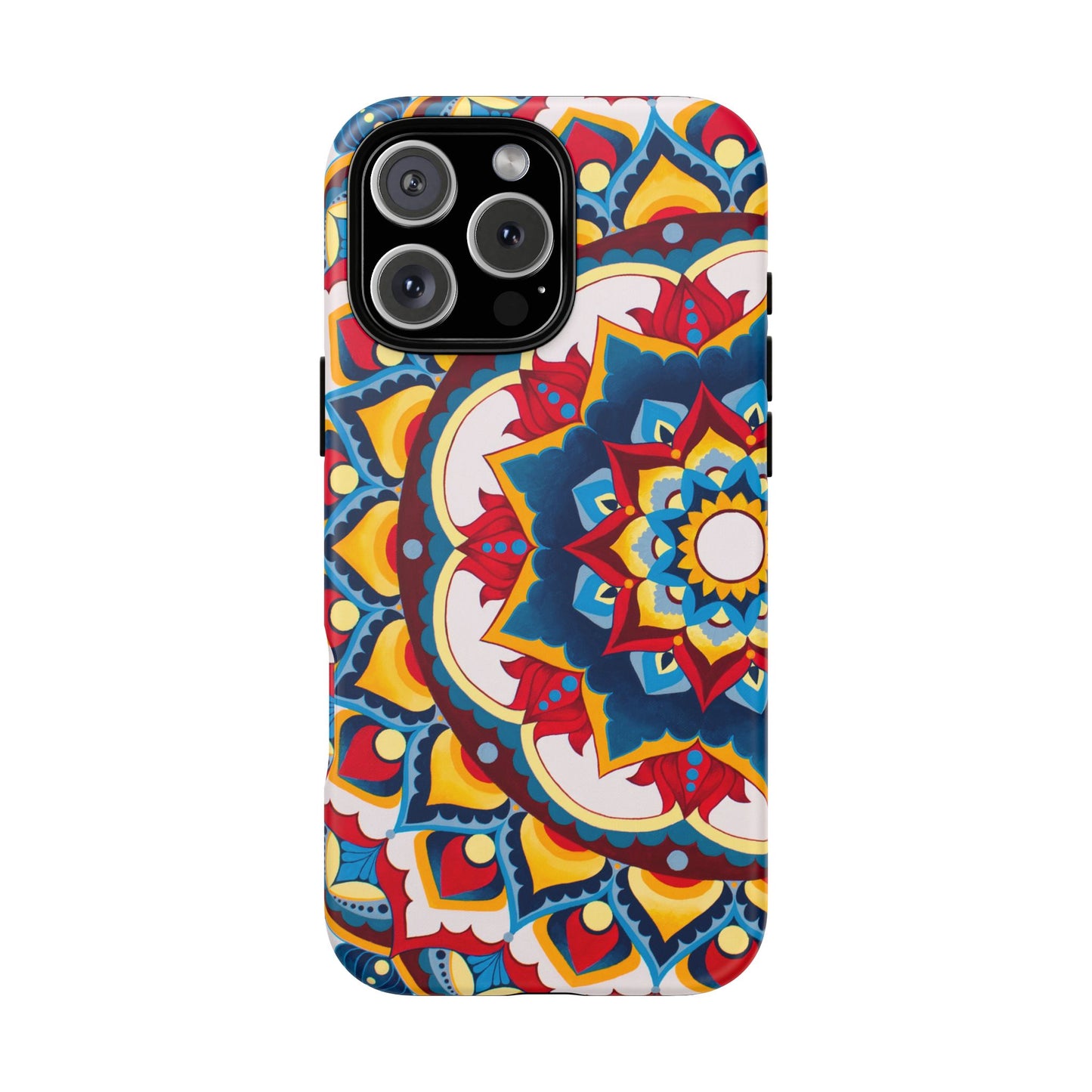 "Azul Morning" Mandala Tough Phone Case — Colorful Boho Protective Cover