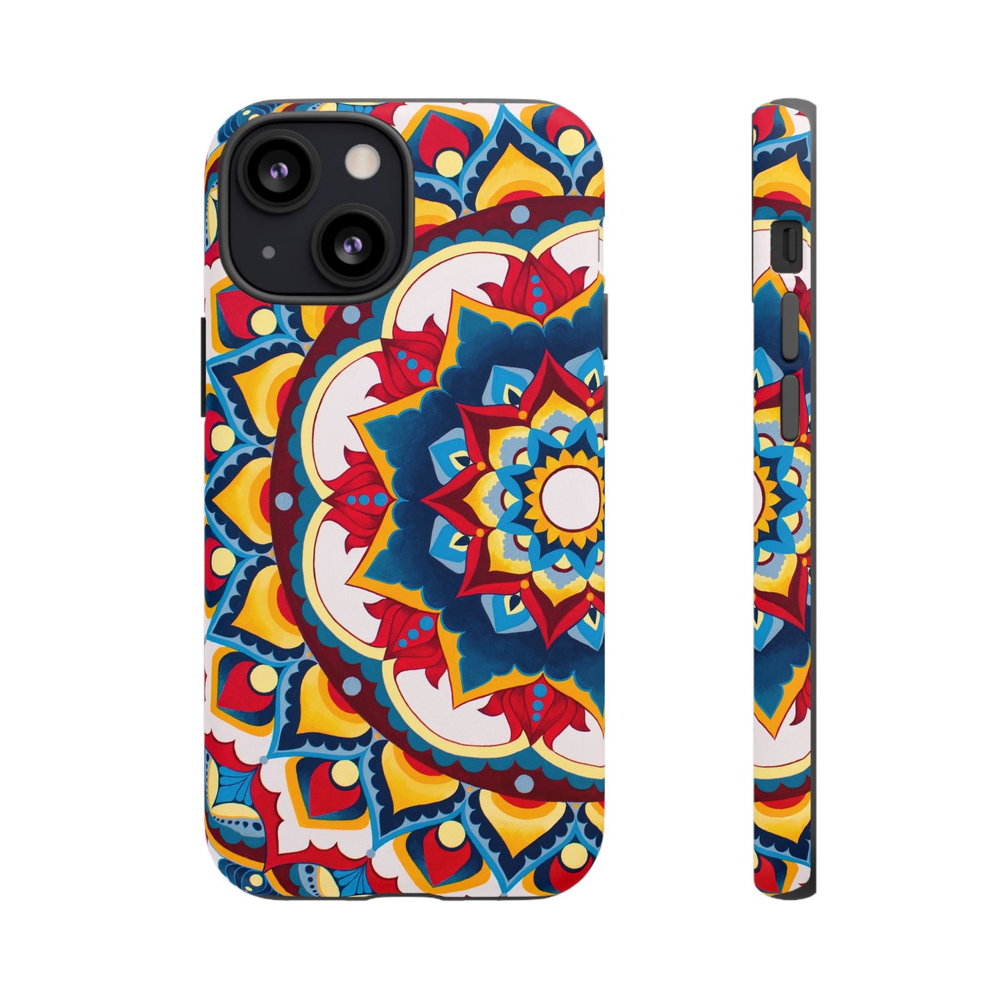 "Azul Morning" Mandala Tough Phone Case — Colorful Boho Protective Cover