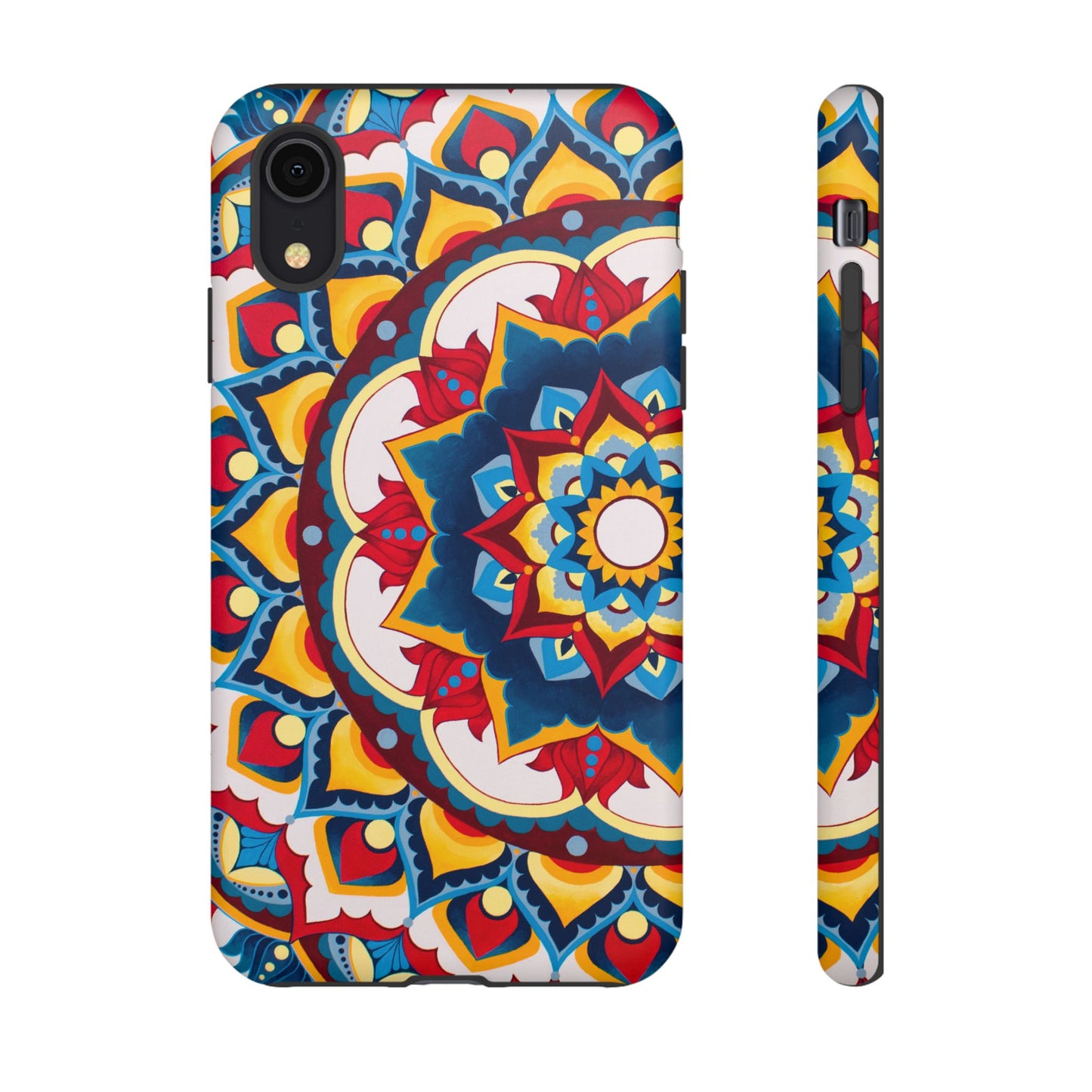 "Azul Morning" Mandala Tough Phone Case — Colorful Boho Protective Cover