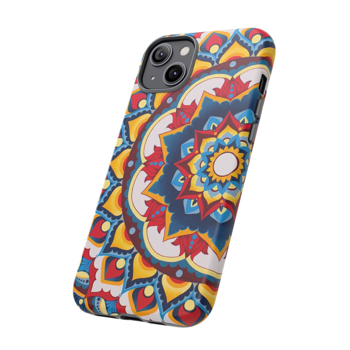 "Azul Morning" Mandala Tough Phone Case — Colorful Boho Protective Cover
