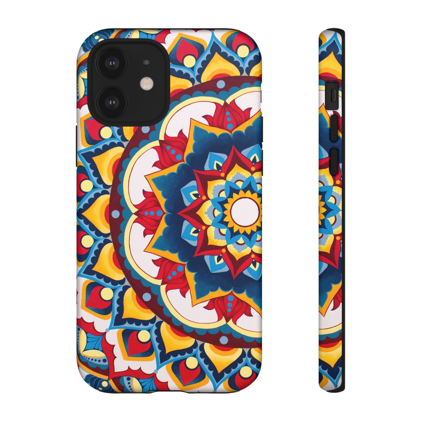 "Azul Morning" Mandala Tough Phone Case — Colorful Boho Protective Cover