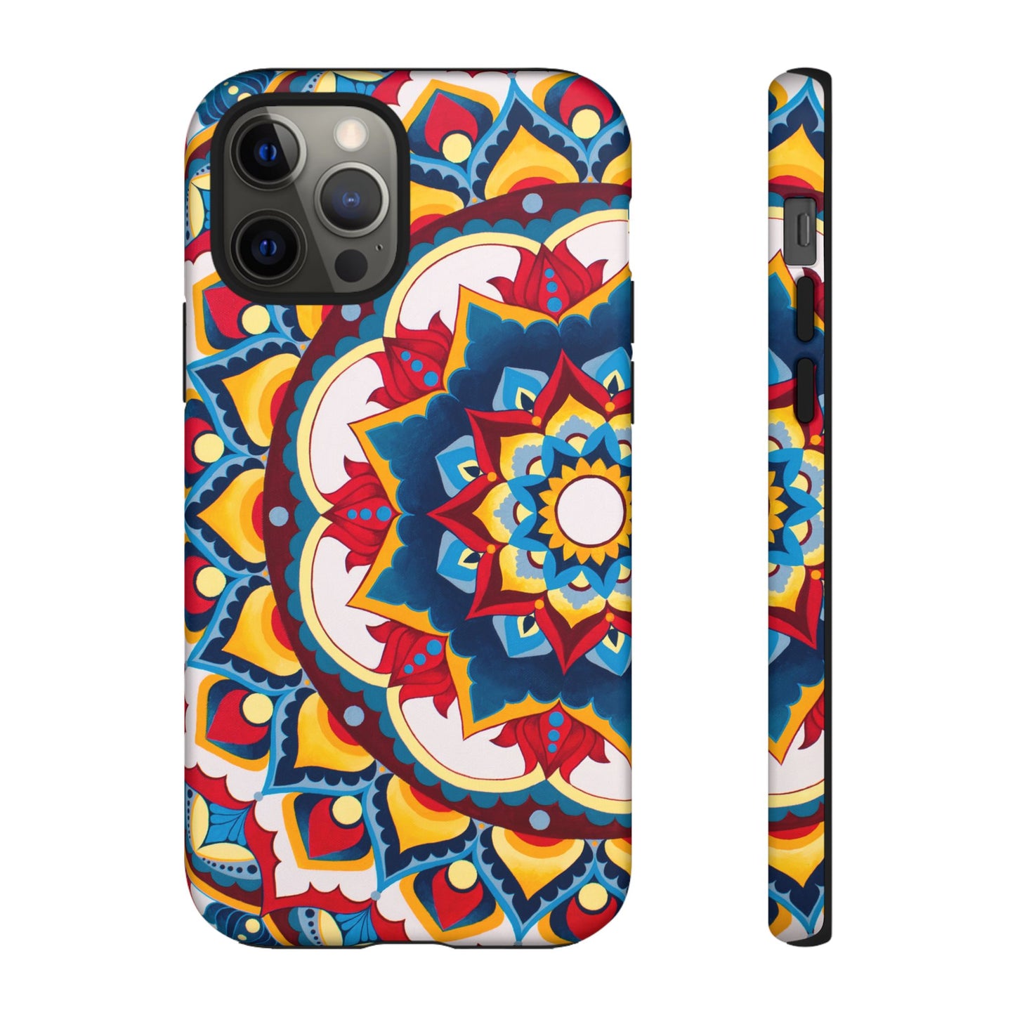 "Azul Morning" Mandala Tough Phone Case — Colorful Boho Protective Cover