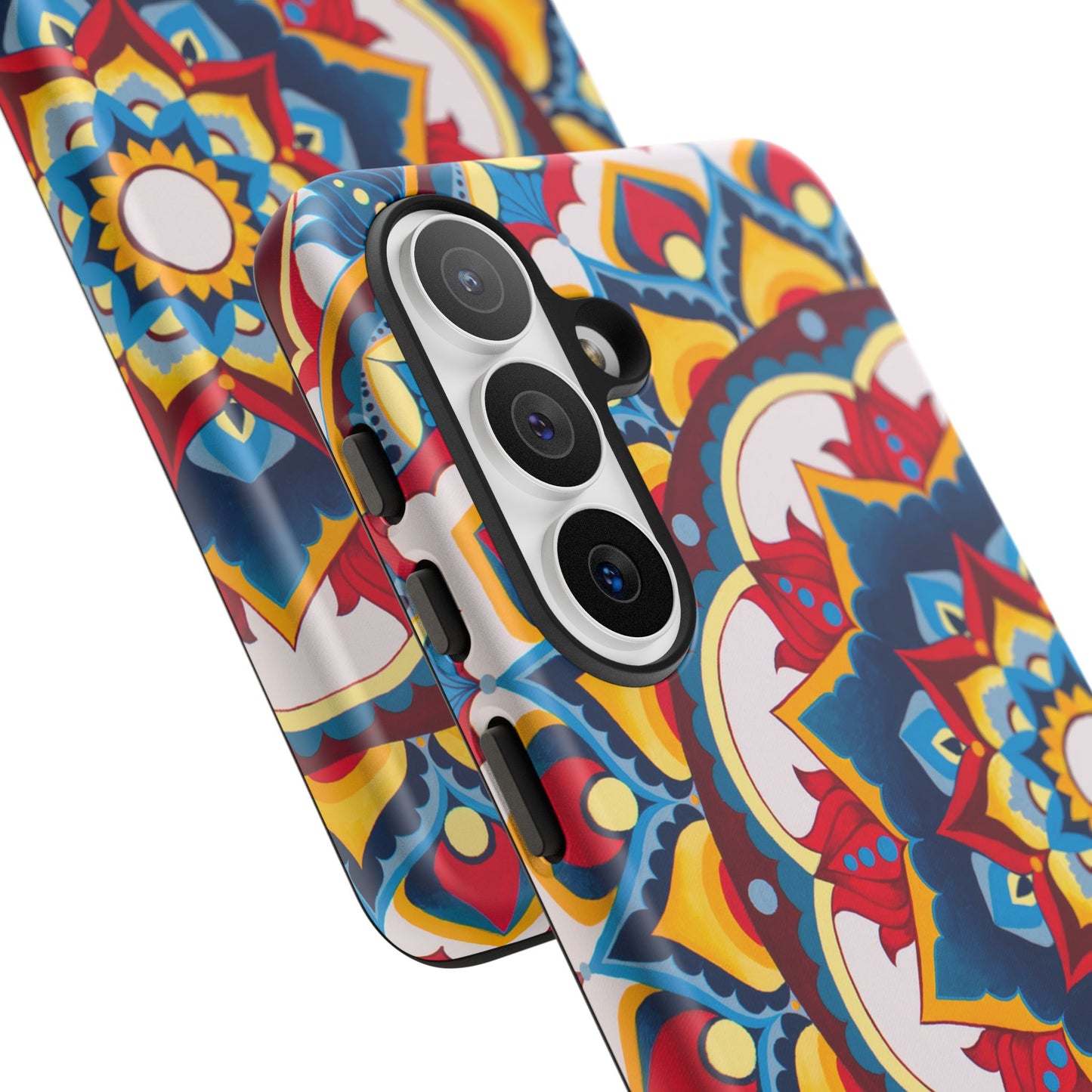 "Azul Morning" Mandala Tough Phone Case — Colorful Boho Protective Cover