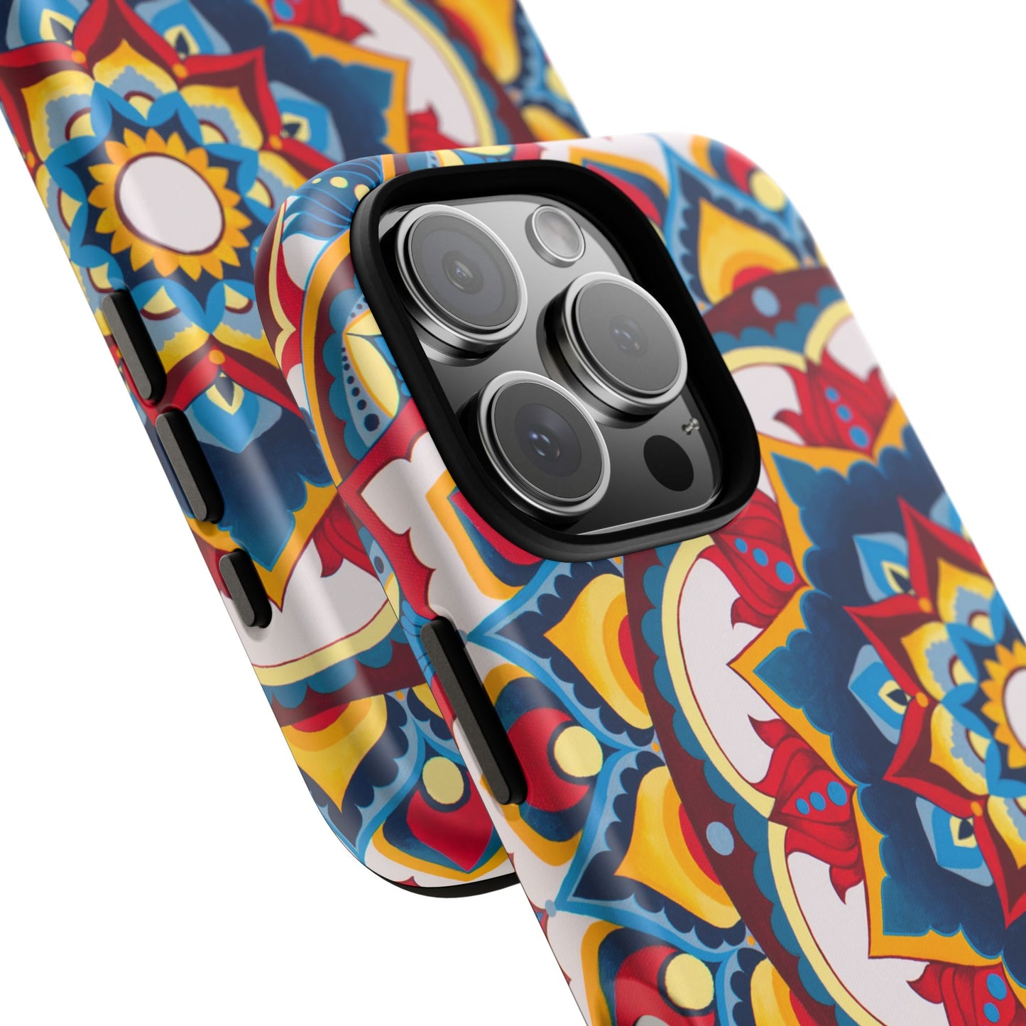 "Azul Morning" Mandala Tough Phone Case — Colorful Boho Protective Cover