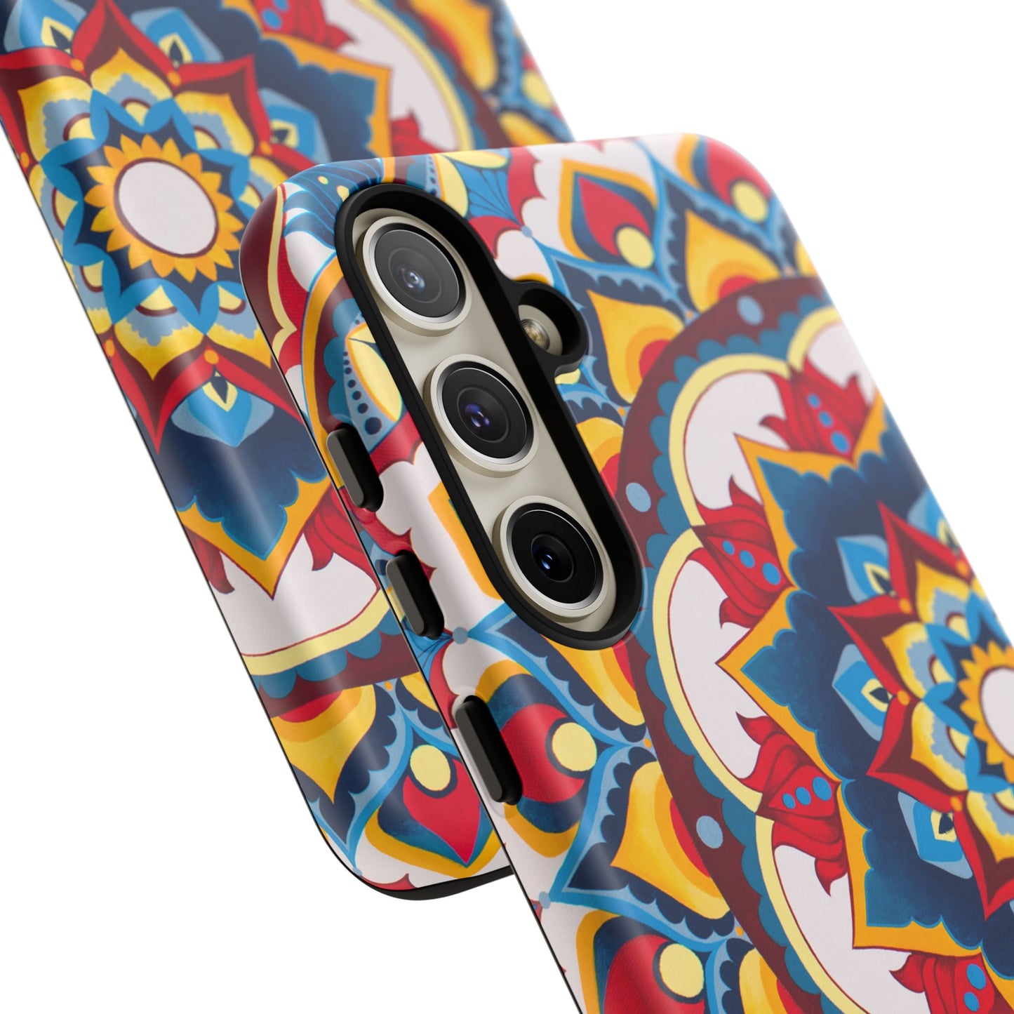 "Azul Morning" Mandala Tough Phone Case — Colorful Boho Protective Cover