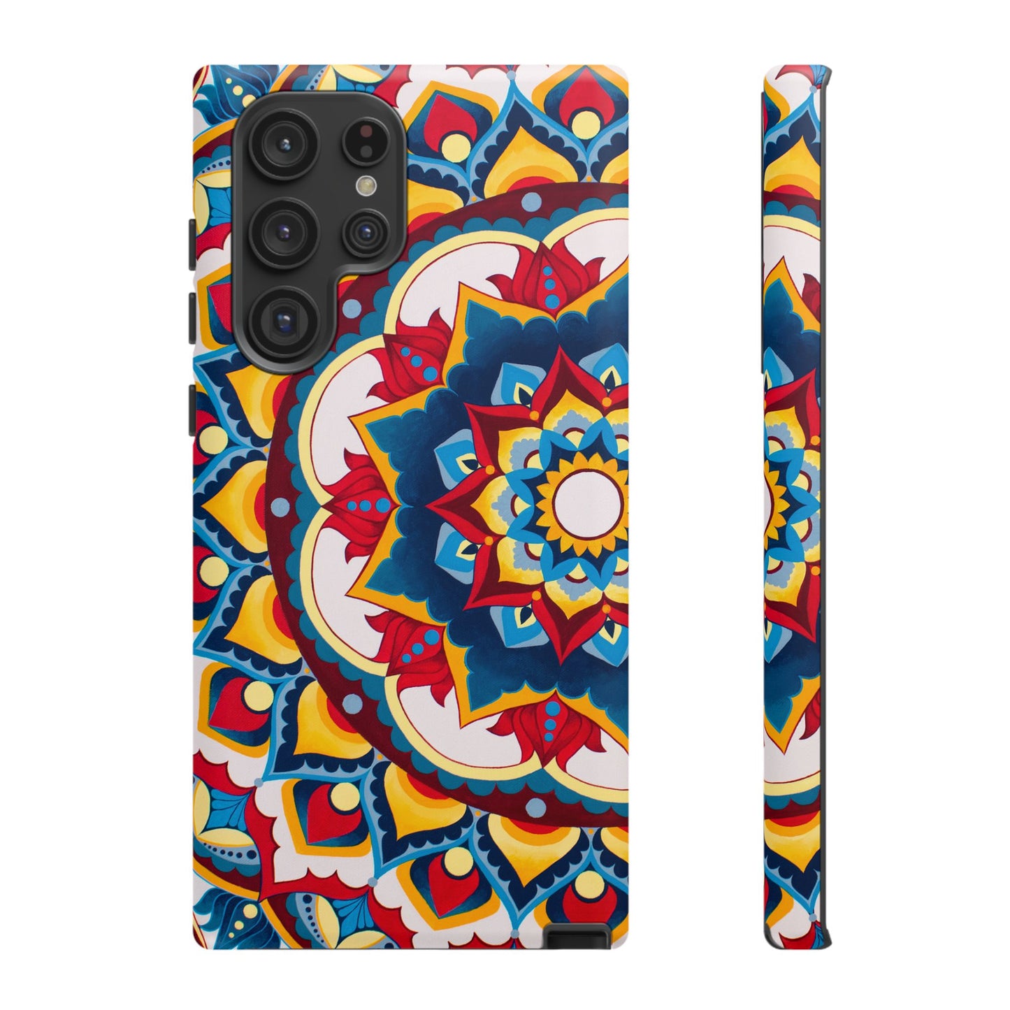 "Azul Morning" Mandala Tough Phone Case — Colorful Boho Protective Cover