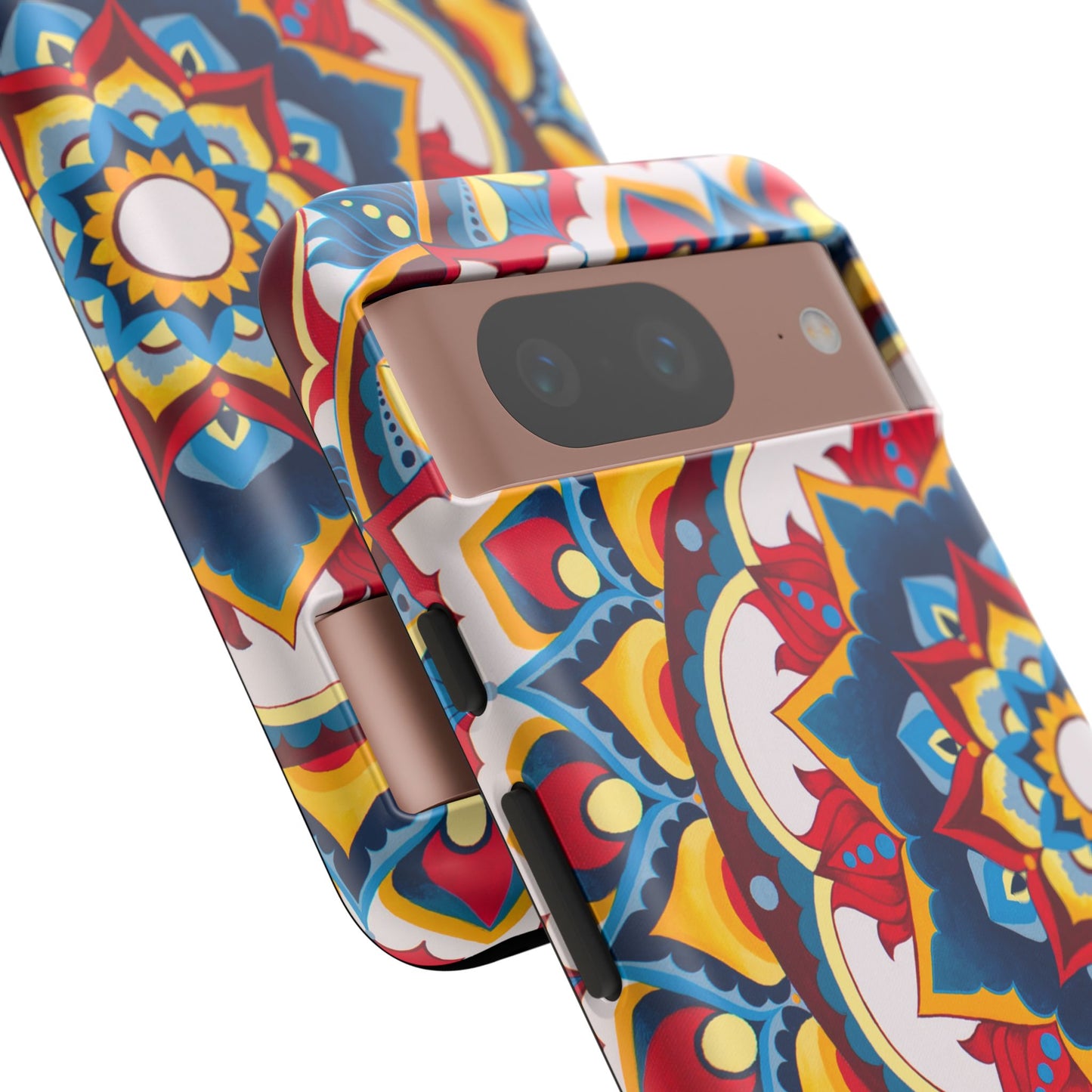 "Azul Morning" Mandala Tough Phone Case — Colorful Boho Protective Cover