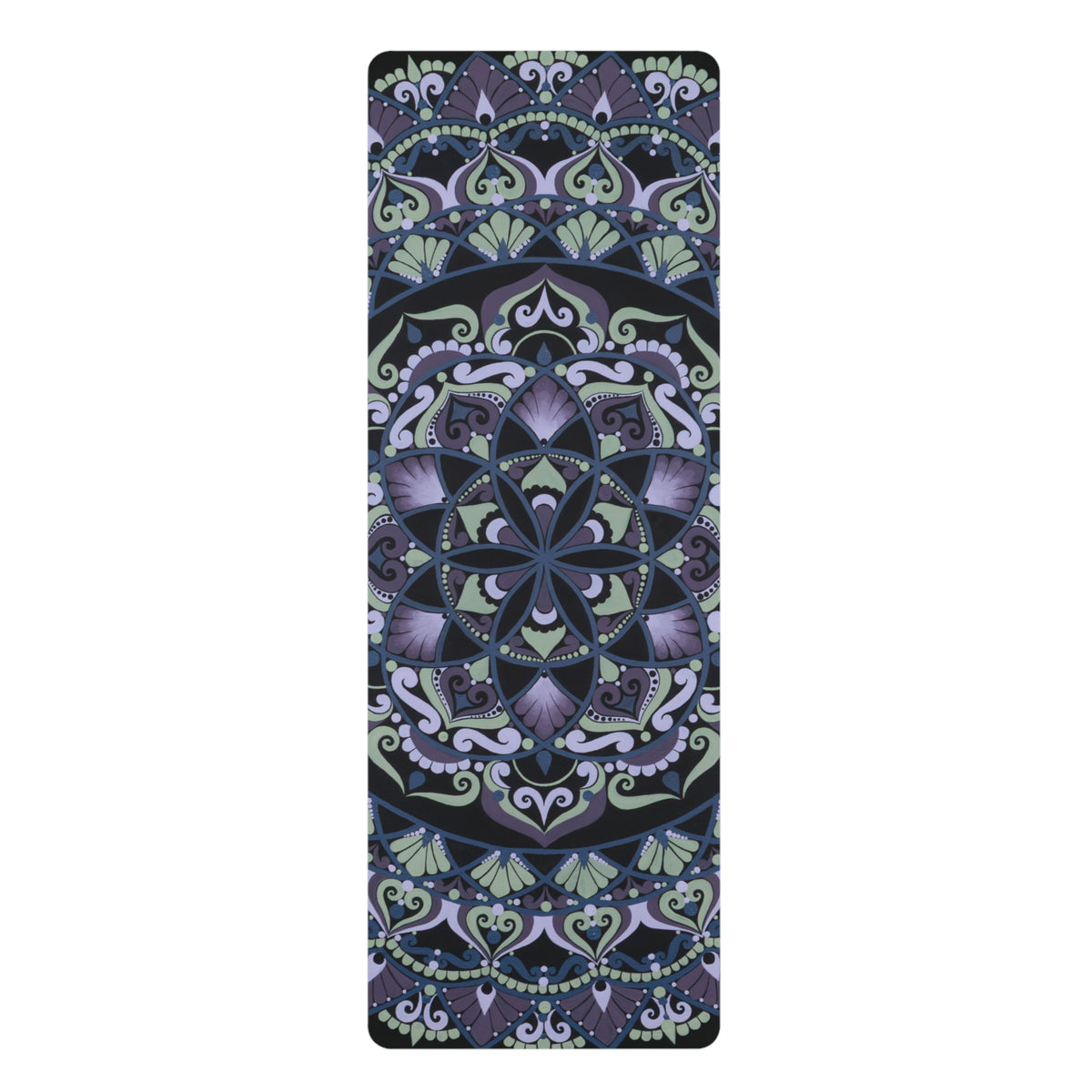 "Wisteria" Rubber Yoga Mat — Non-Slip Floral Zen Fitness Mat
