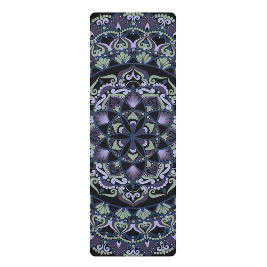 "Wisteria" Rubber Yoga Mat — Non-Slip Floral Zen Fitness Mat