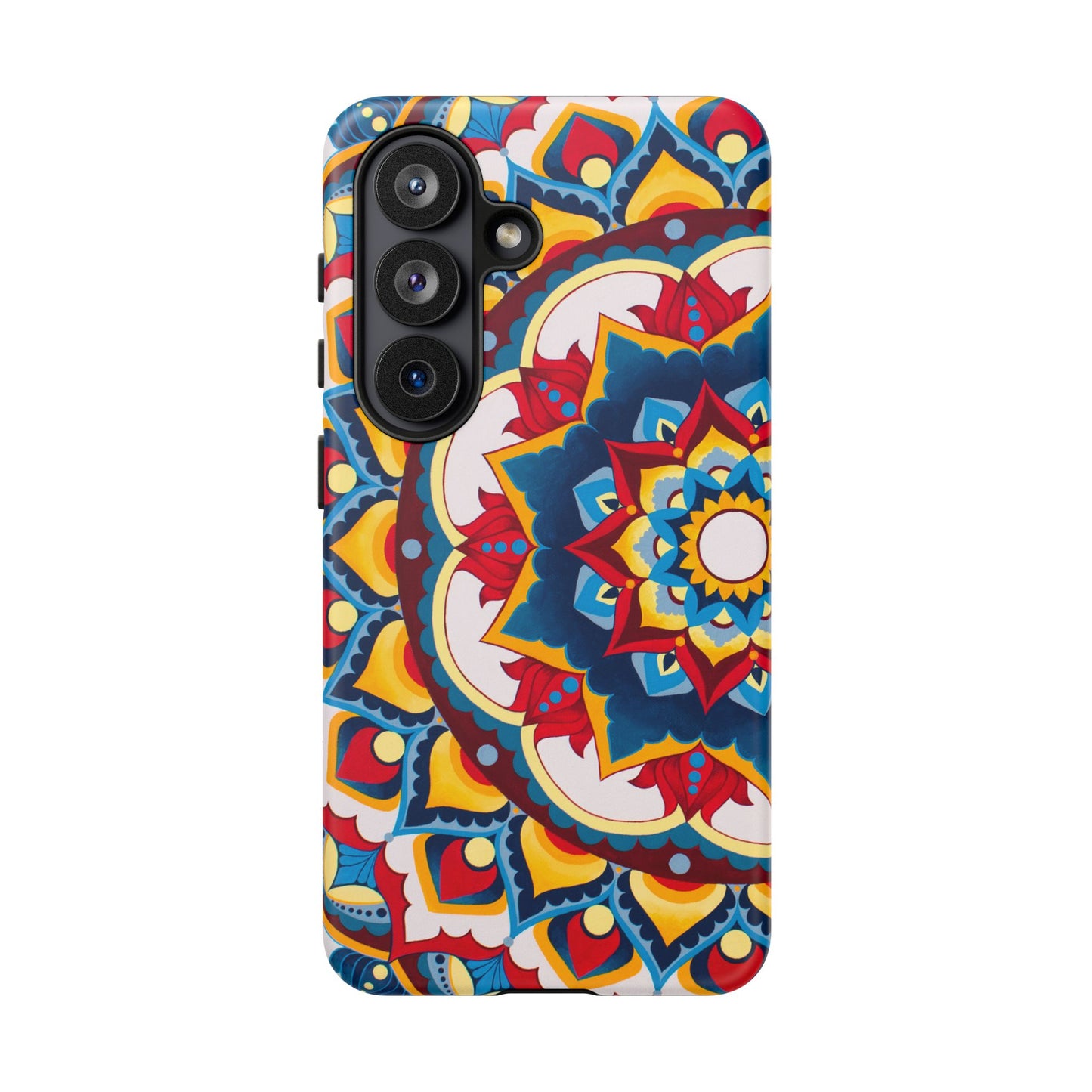 "Azul Morning" Mandala Tough Phone Case — Colorful Boho Protective Cover