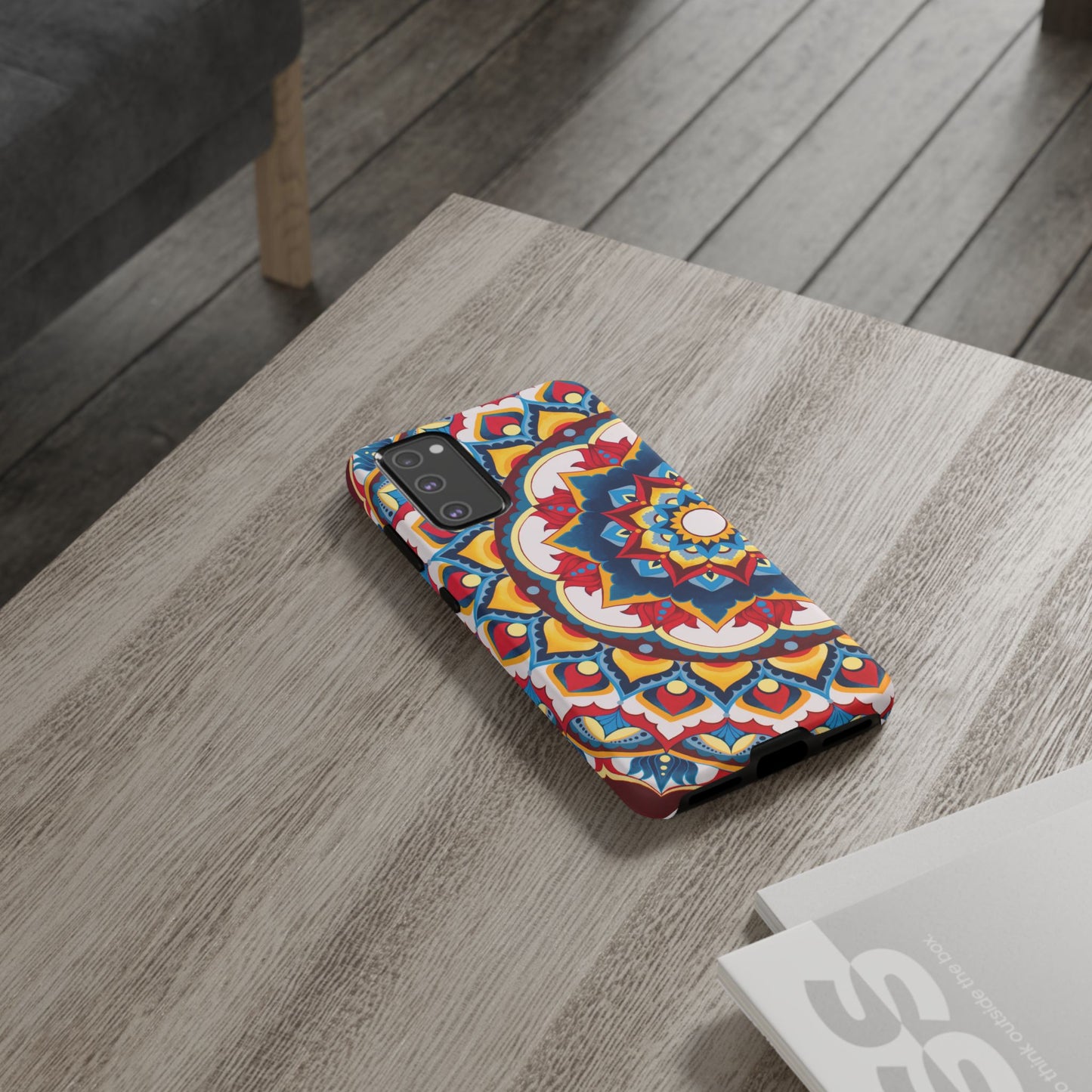 "Azul Morning" Mandala Tough Phone Case — Colorful Boho Protective Cover