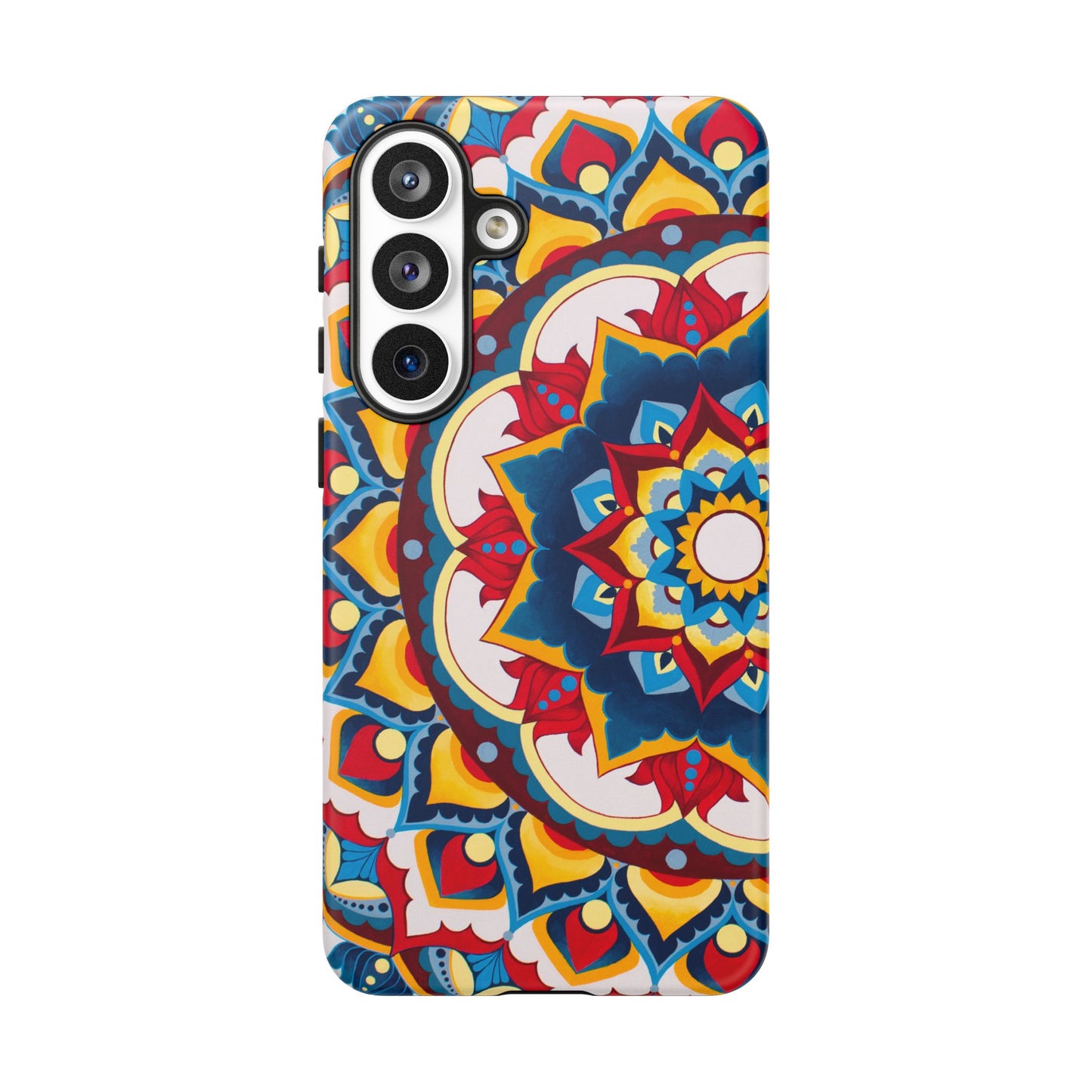 "Azul Morning" Mandala Tough Phone Case — Colorful Boho Protective Cover