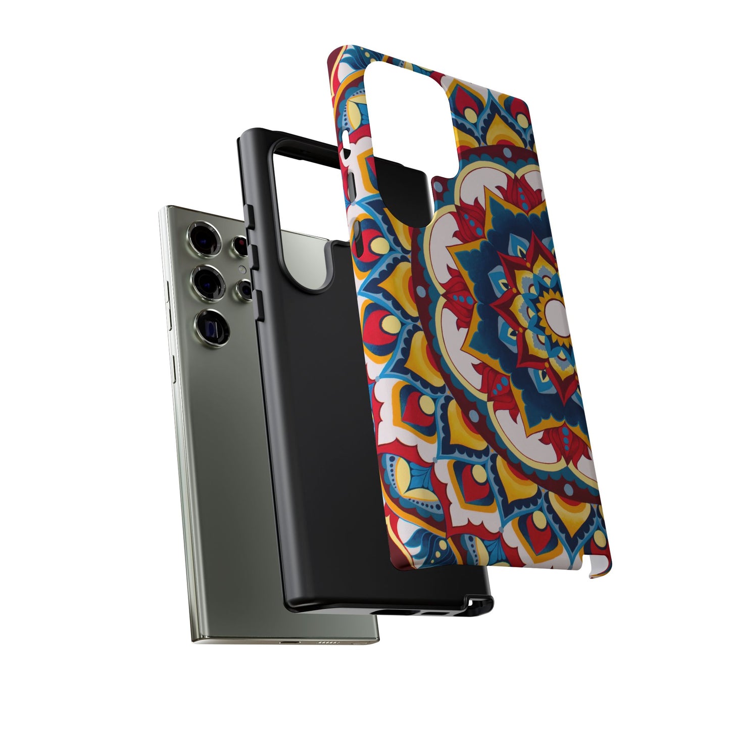 "Azul Morning" Mandala Tough Phone Case — Colorful Boho Protective Cover