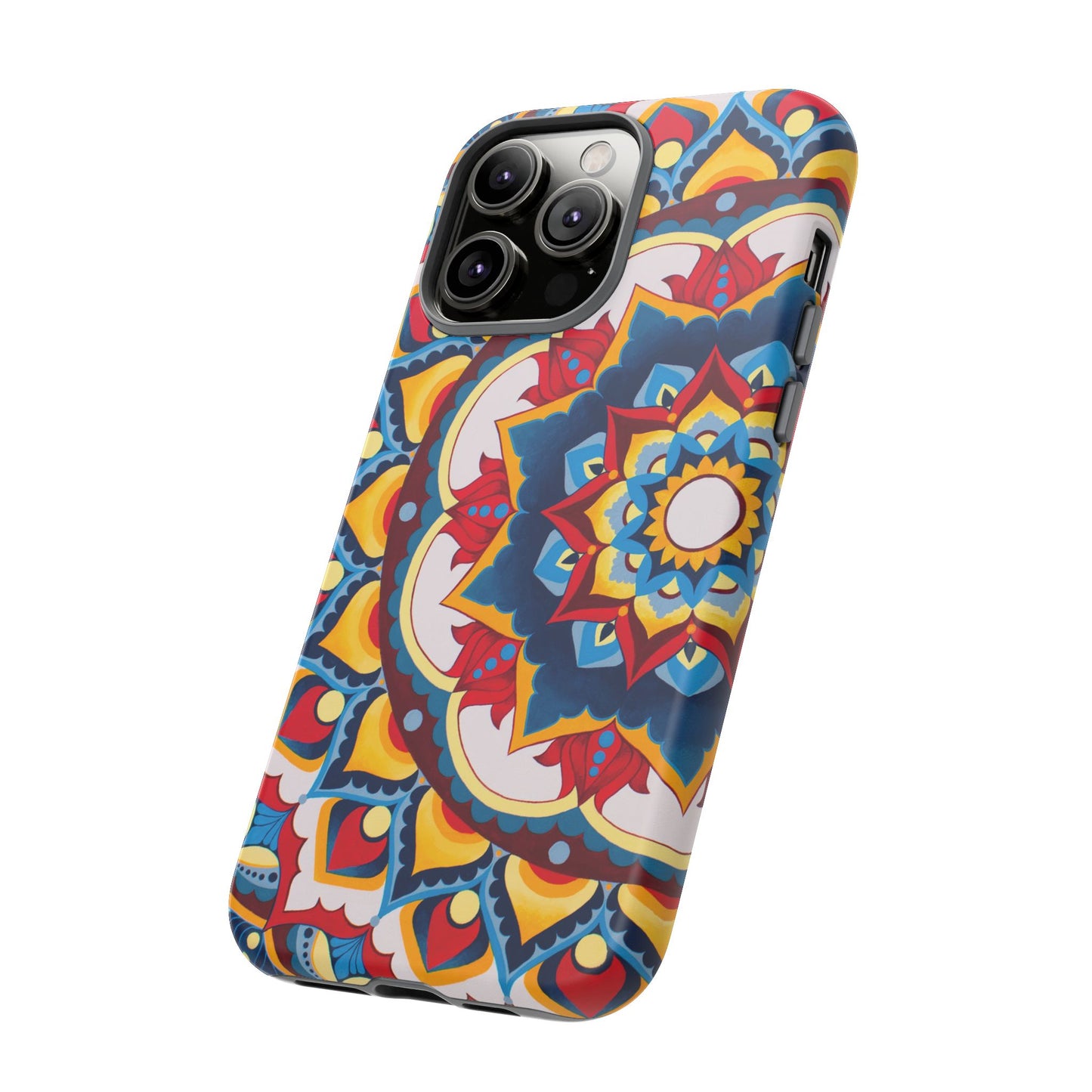 "Azul Morning" Mandala Tough Phone Case — Colorful Boho Protective Cover