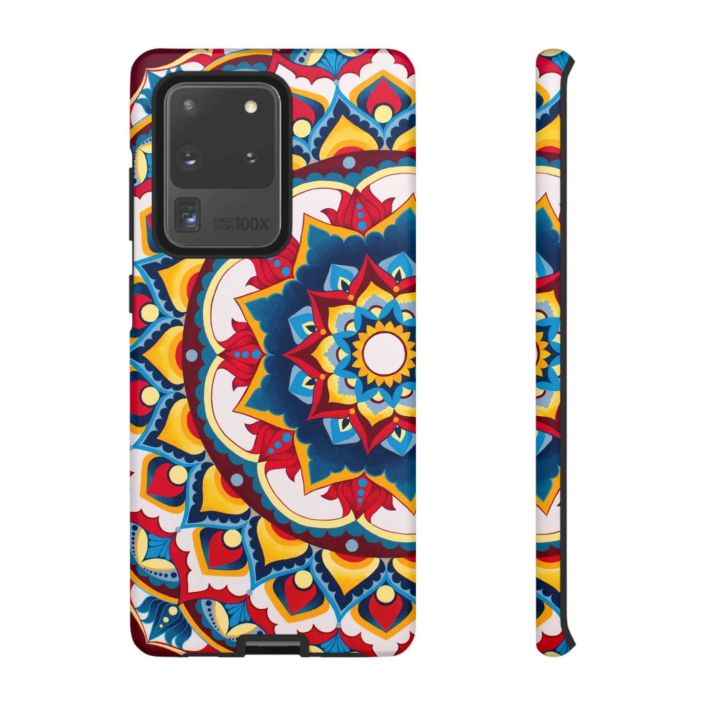"Azul Morning" Mandala Tough Phone Case — Colorful Boho Protective Cover