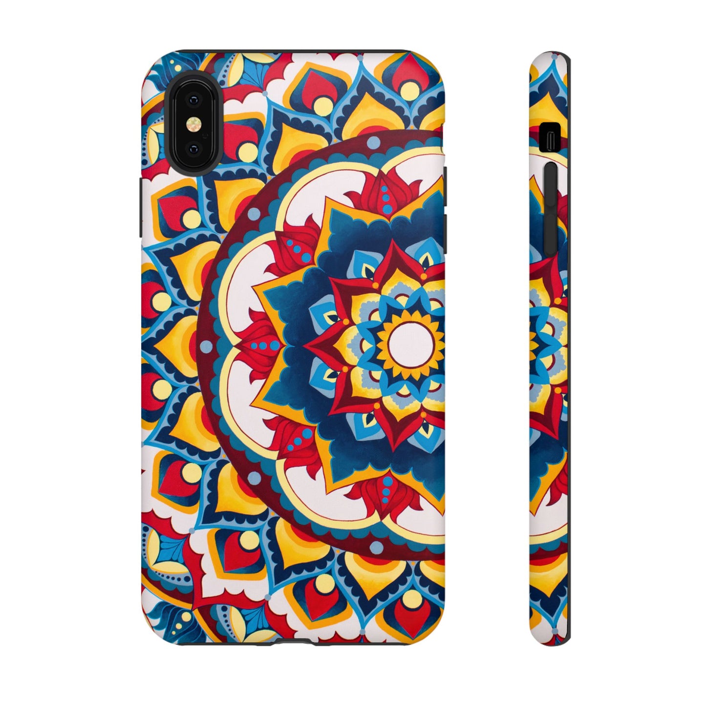 "Azul Morning" Mandala Tough Phone Case — Colorful Boho Protective Cover