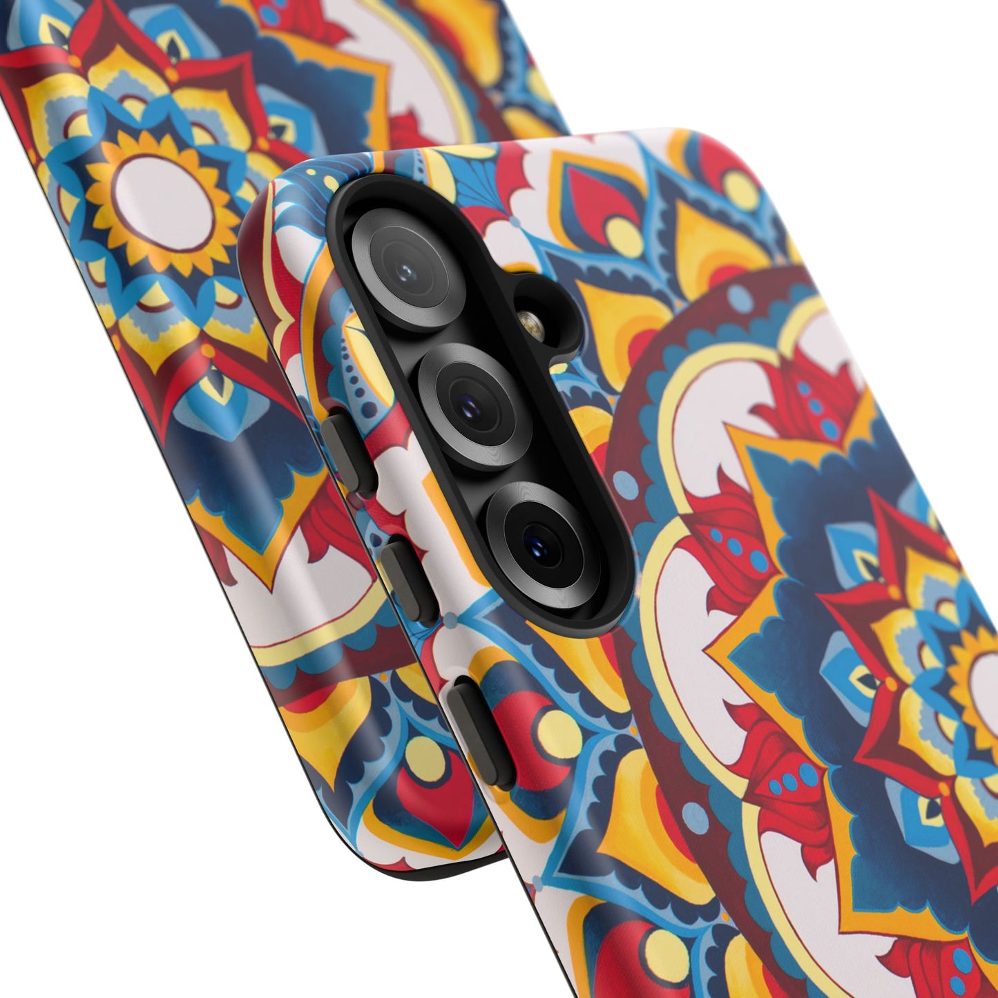 "Azul Morning" Mandala Tough Phone Case — Colorful Boho Protective Cover