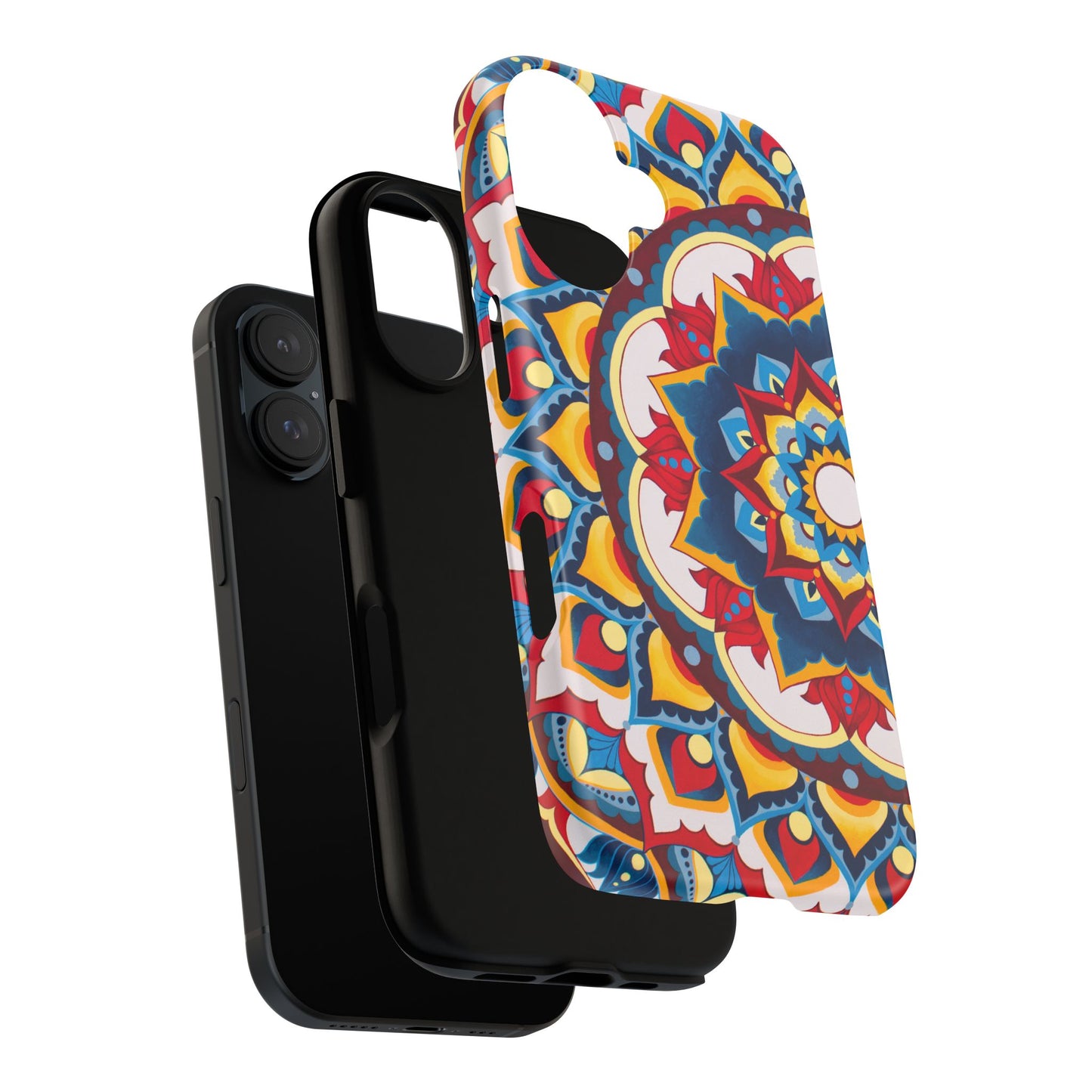 "Azul Morning" Mandala Tough Phone Case — Colorful Boho Protective Cover