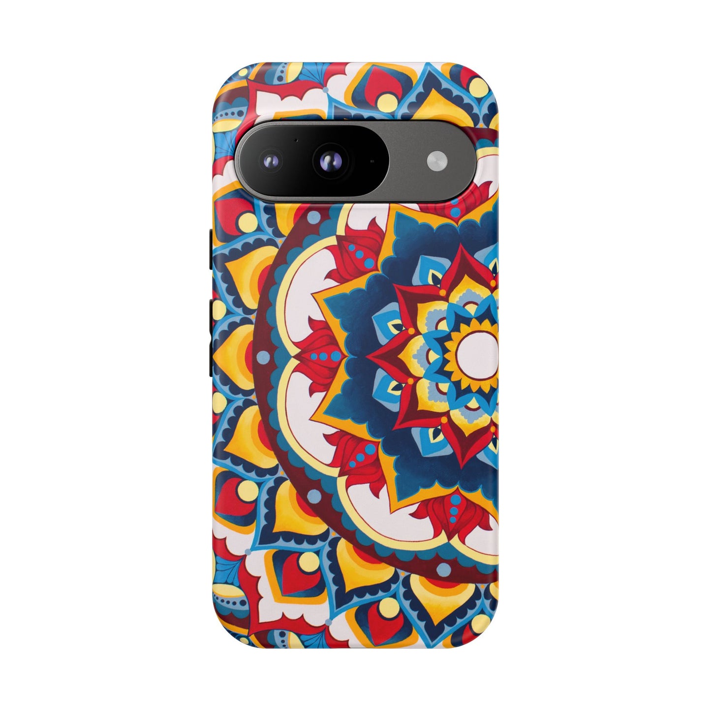 "Azul Morning" Mandala Tough Phone Case — Colorful Boho Protective Cover