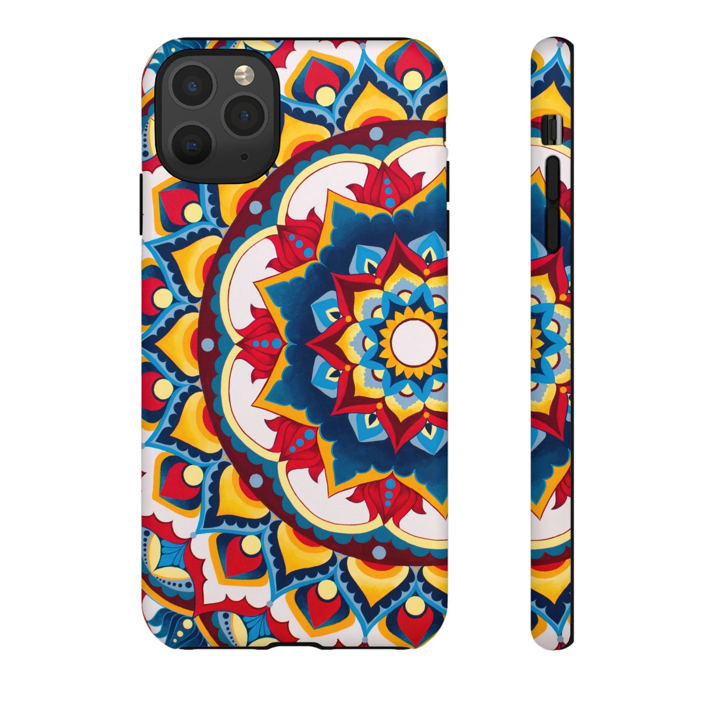"Azul Morning" Mandala Tough Phone Case — Colorful Boho Protective Cover