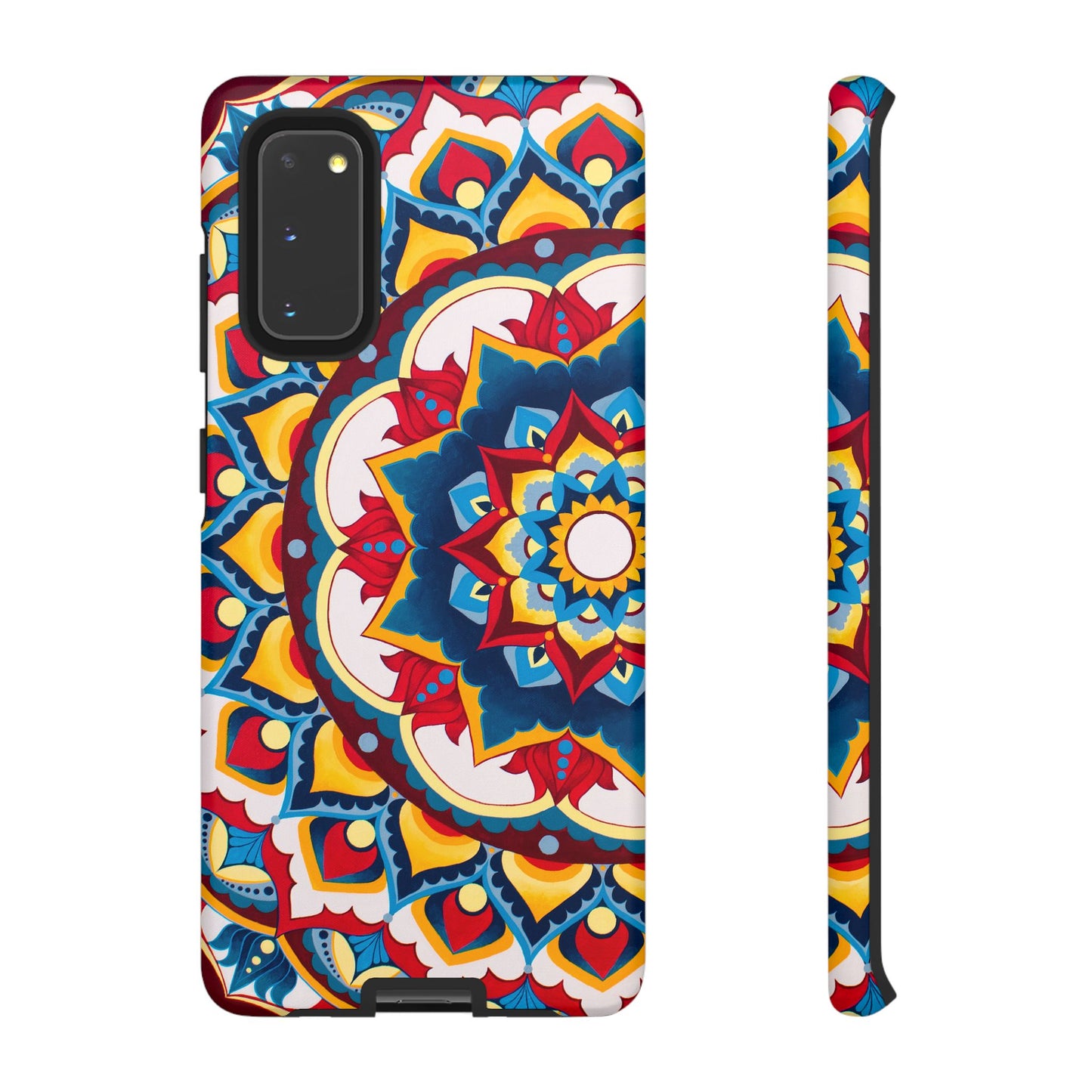 "Azul Morning" Mandala Tough Phone Case — Colorful Boho Protective Cover