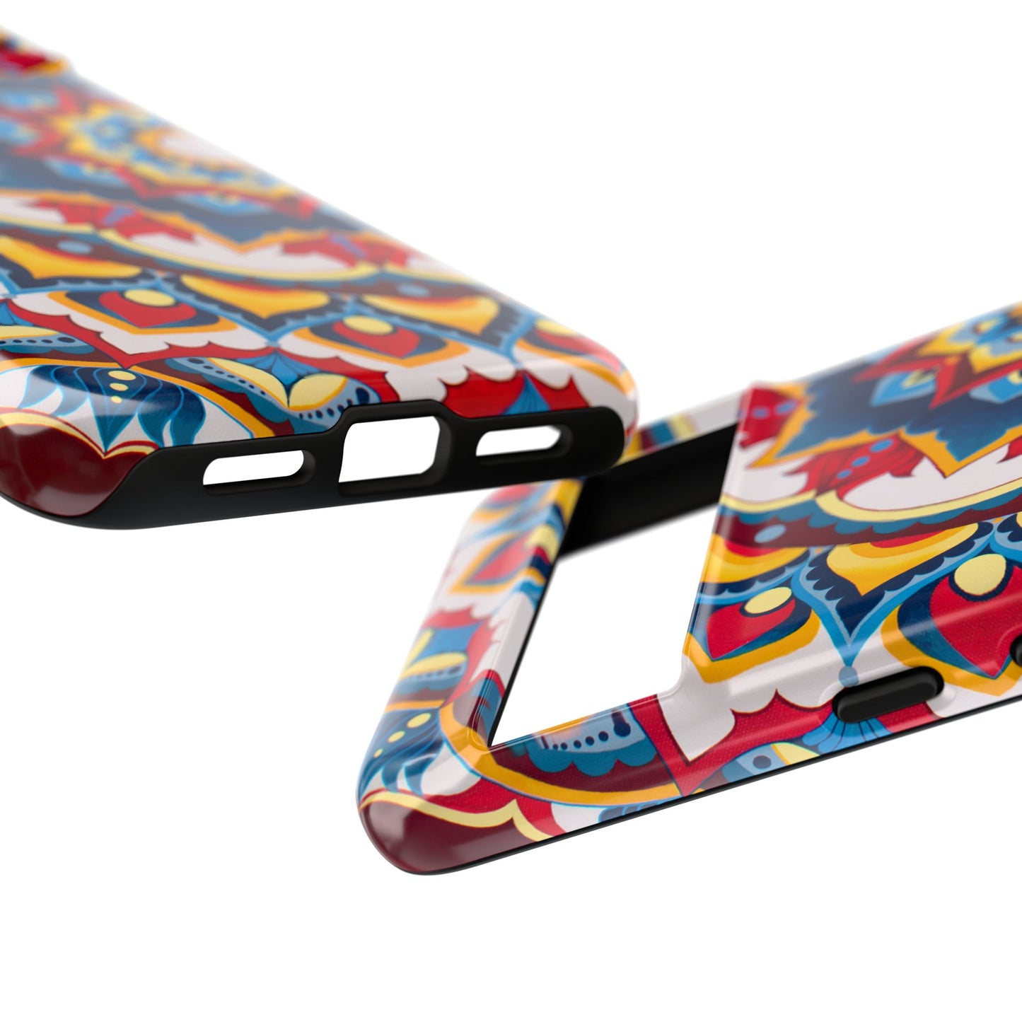 "Azul Morning" Mandala Tough Phone Case — Colorful Boho Protective Cover