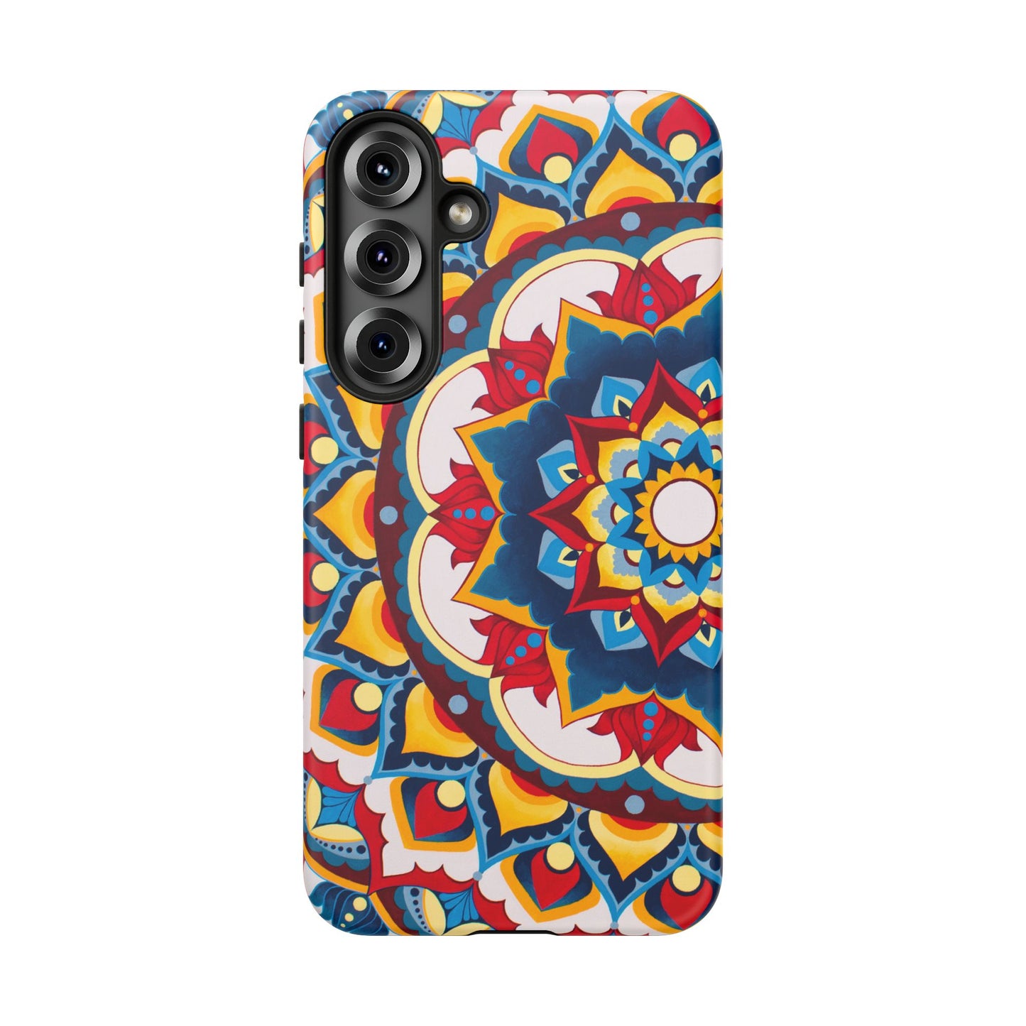 "Azul Morning" Mandala Tough Phone Case — Colorful Boho Protective Cover