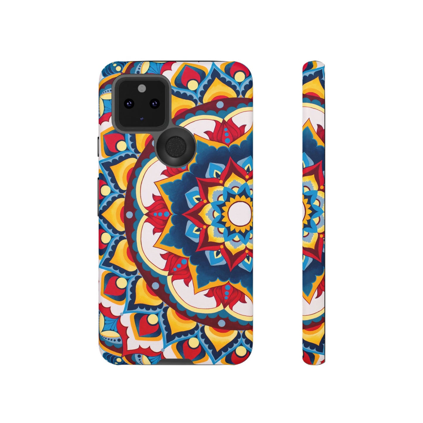 "Azul Morning" Mandala Tough Phone Case — Colorful Boho Protective Cover