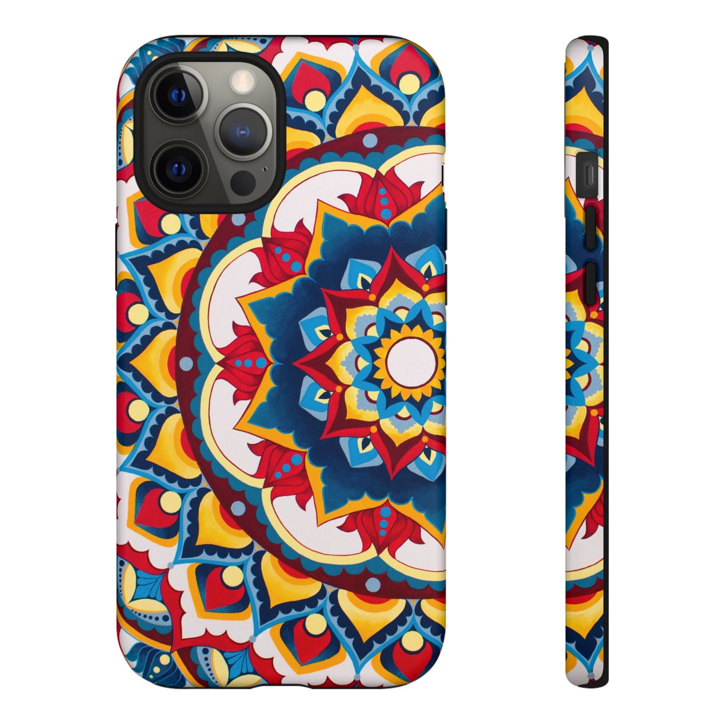 "Azul Morning" Mandala Tough Phone Case — Colorful Boho Protective Cover