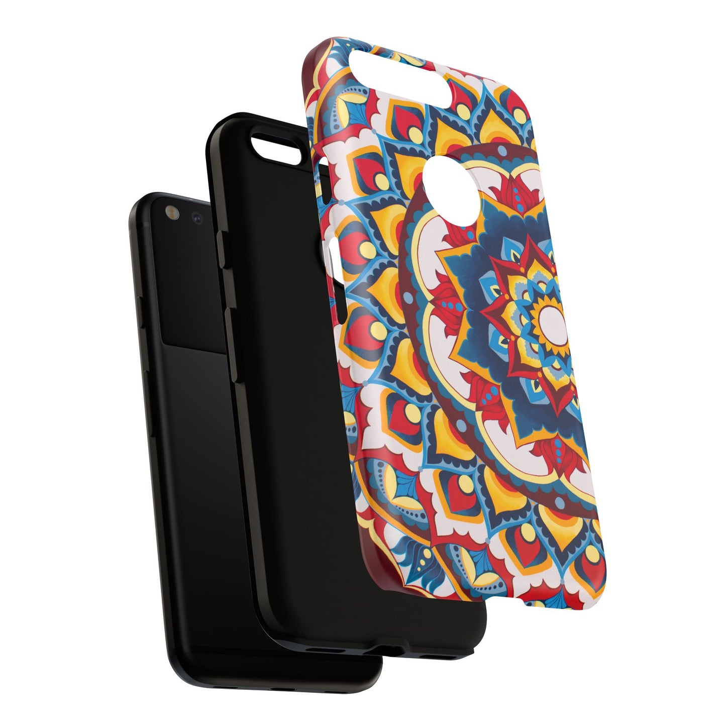 "Azul Morning" Mandala Tough Phone Case — Colorful Boho Protective Cover