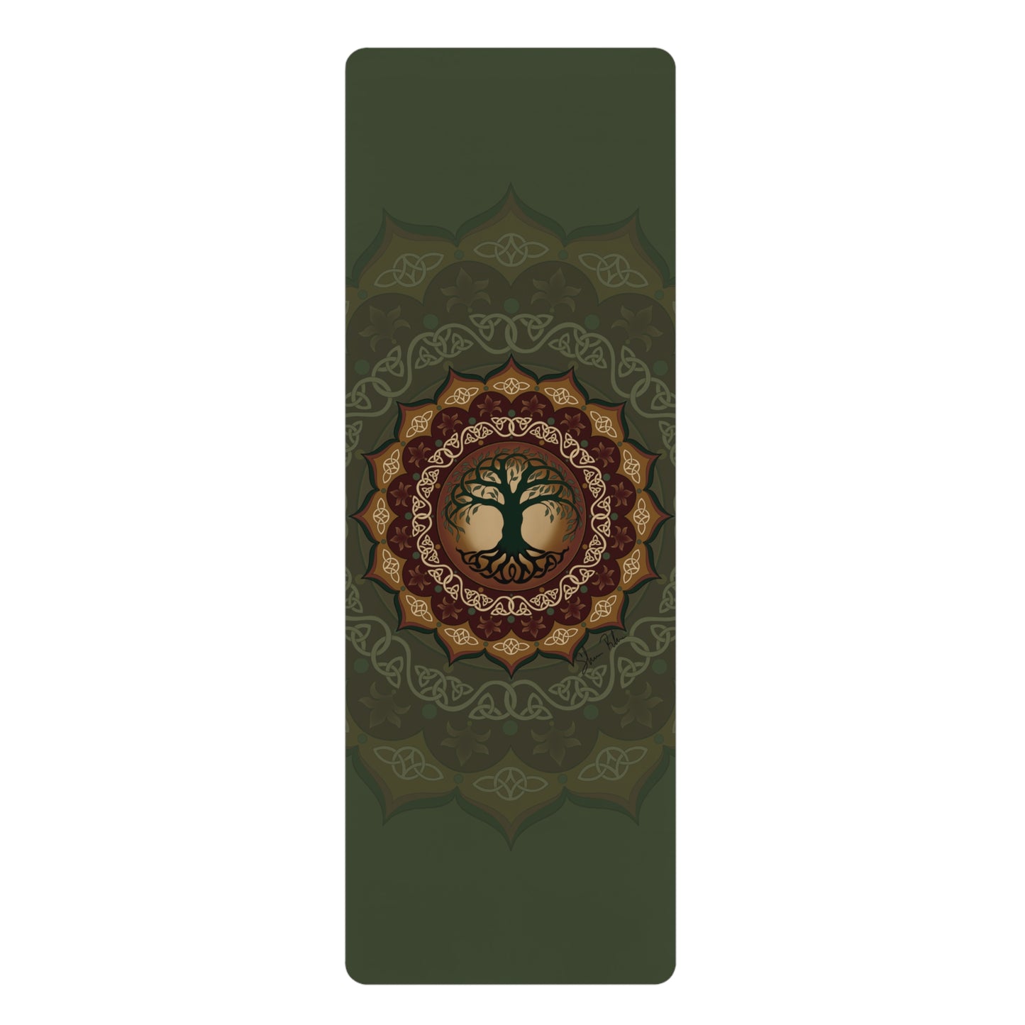 Tree of Life Mandala Rubber Yoga Mat — Non-Slip Eco Fitness Mat