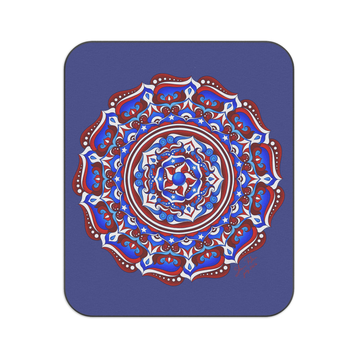 Patriotic "250 Years of Story" Mandala Picnic Blanket — Red White & Blue Outdoor Blanket | Semiquincentennial Gift