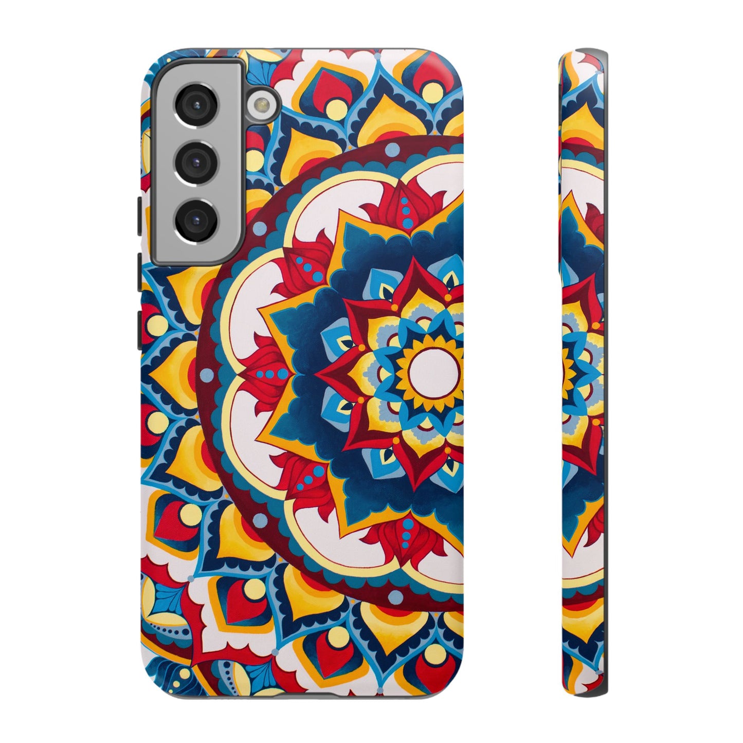"Azul Morning" Mandala Tough Phone Case — Colorful Boho Protective Cover