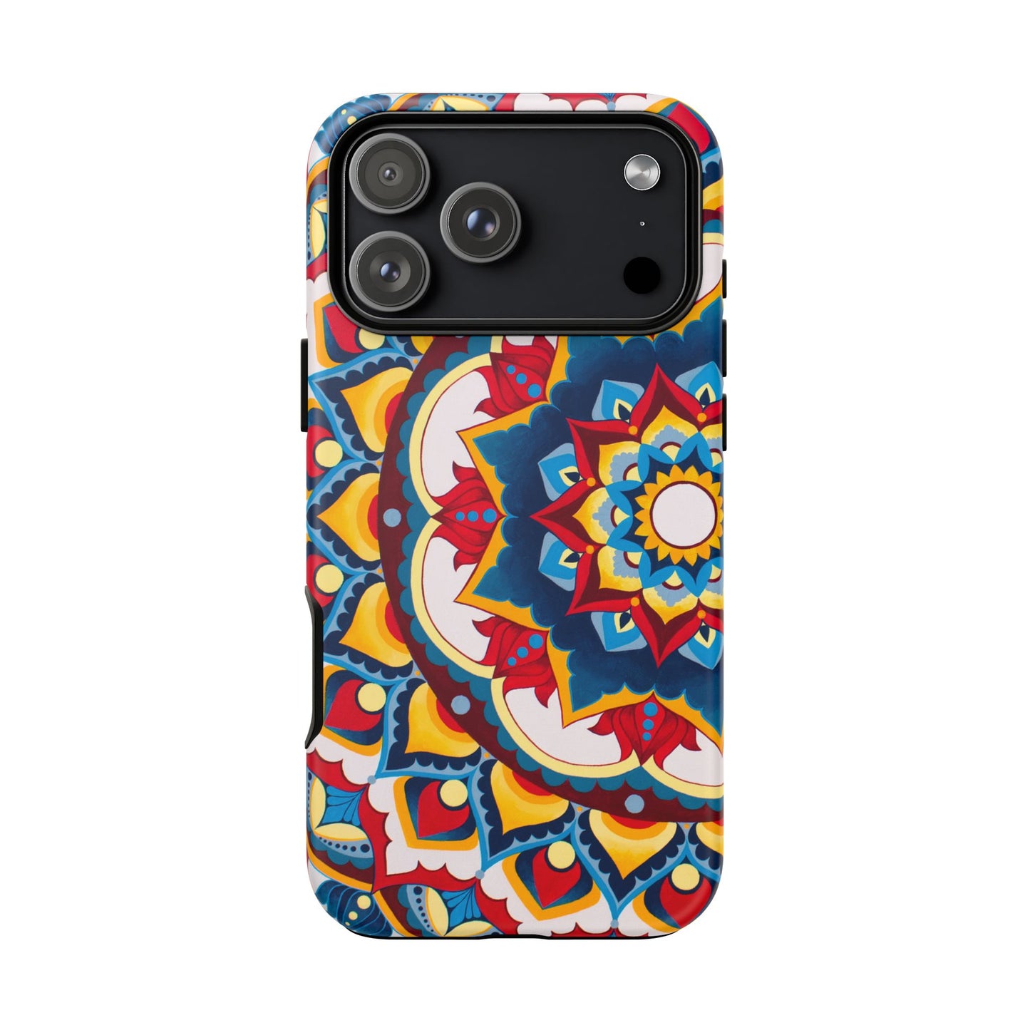 "Azul Morning" Mandala Tough Phone Case — Colorful Boho Protective Cover